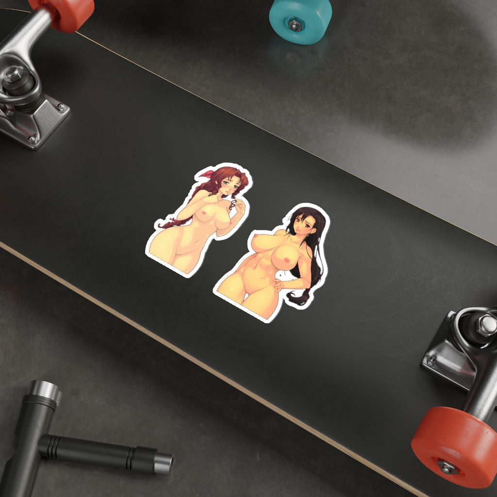 Final Fantasy 7 Nude Aerith and Tifa Sticker Decal