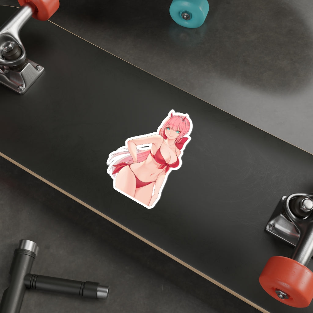 Zero Two Bikini Waterproof Sticker - Ecchi Decal - Darling in the Franxx