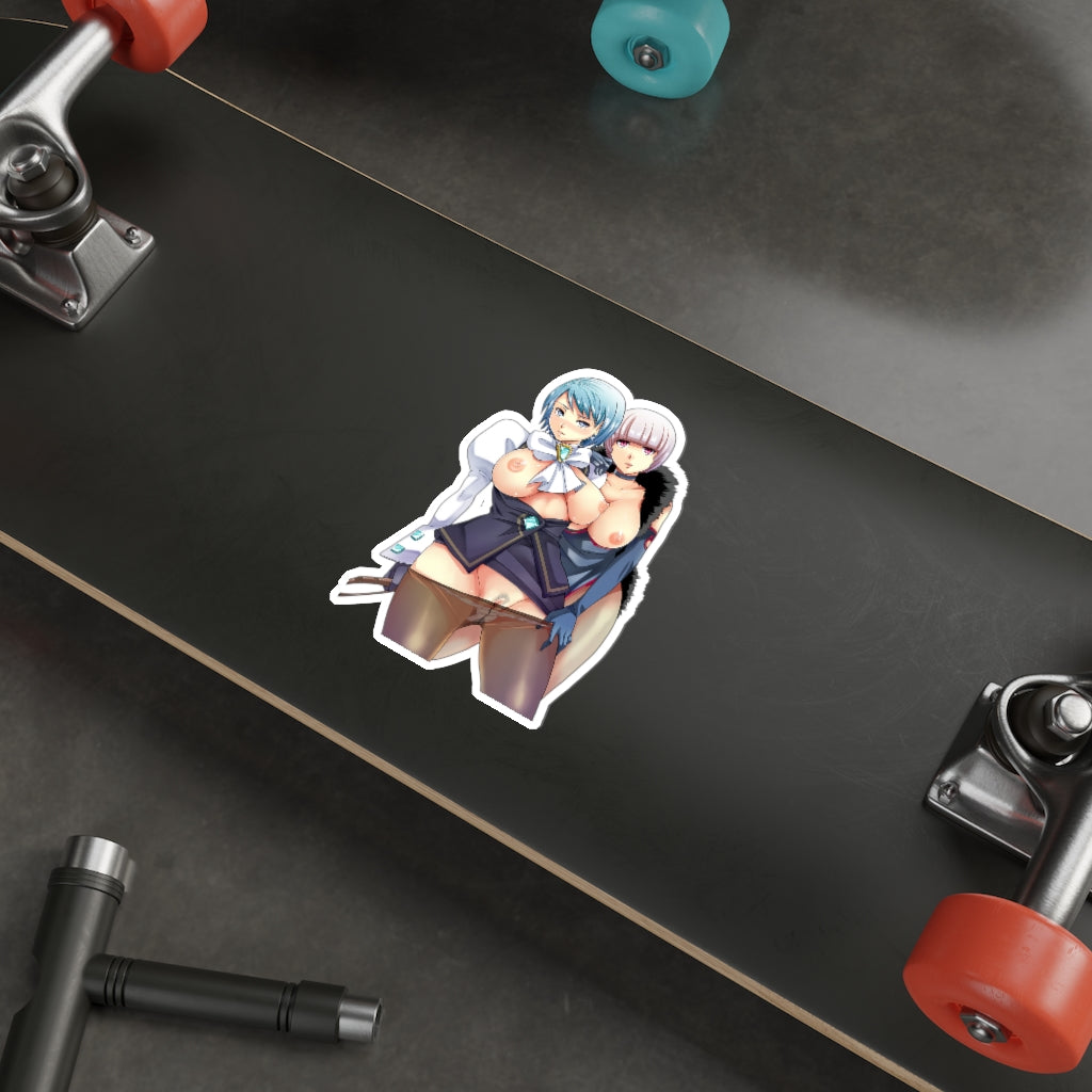 Hentai Ace Attorney Franziska von Karma and Shih-na Waterproof Sticker - Ecchi Vinyl Decal