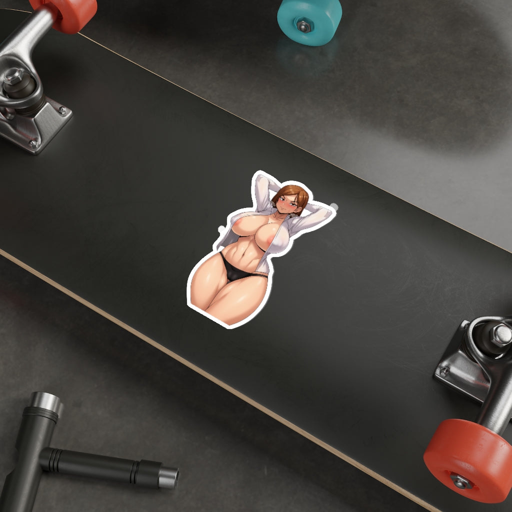 Thick Boobs Nobara Kugisaki Jujutsu Kaisen Waterproof Sticker - Ecchi Vinyl Decal