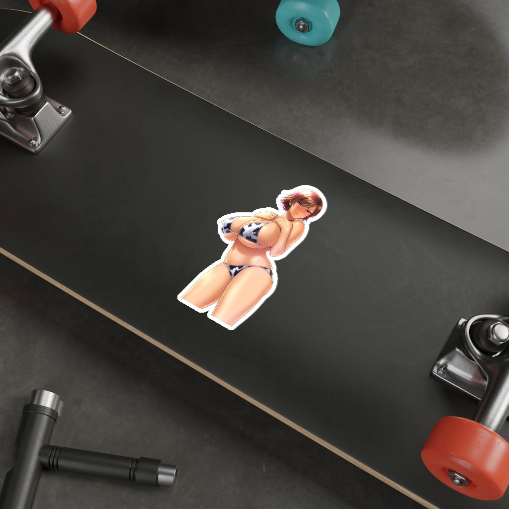 Autocollant imperméable en vinyle Ecchi représentant une fille sexy en bikini Tekken Asuka Kazama