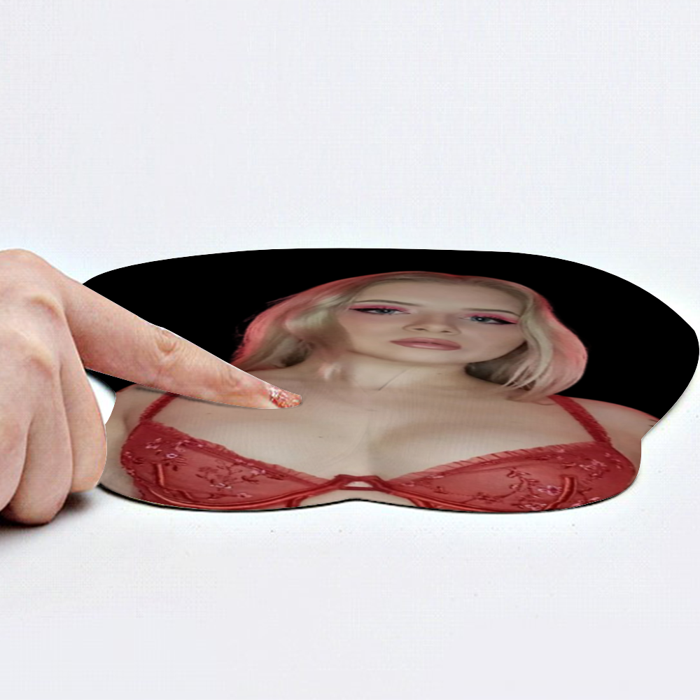 Ashbeansupreme Oppai Mousepad with Silicone Wrist Support
