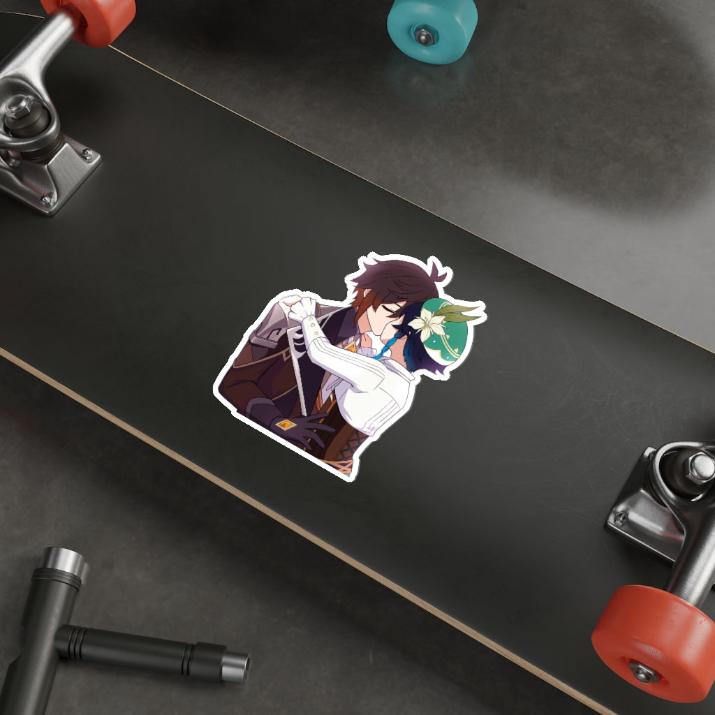 Genshin Impact Yaoi Waterproof Sticker - Zhongli and Venti Vinyl Decal