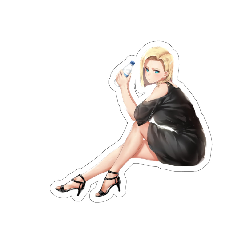 Dragon Ball Z Waterproof Sticker - Android 18 Black Dress Ecchi Vinyl –  K-Minded