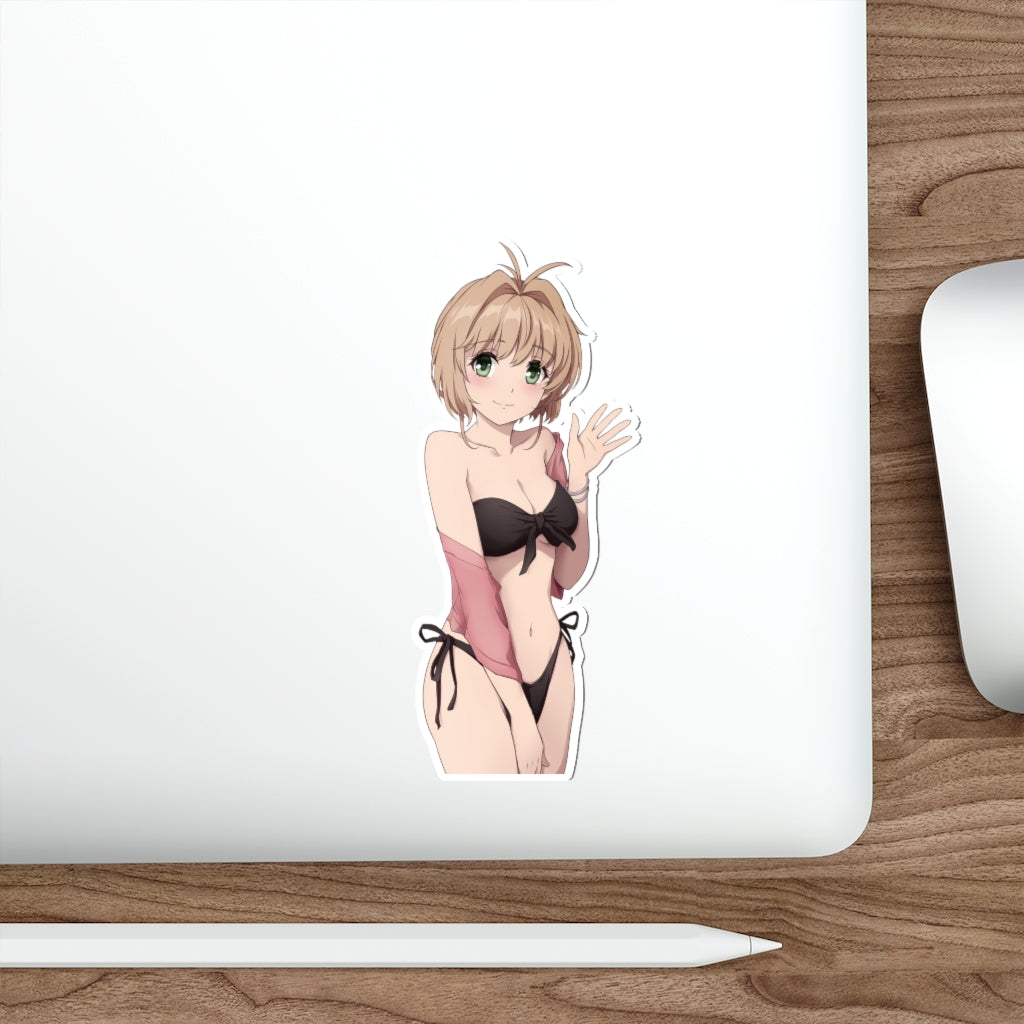 Autocollant imperméable en vinyle Ecchi Card Captor Sakura Sexy Bikini