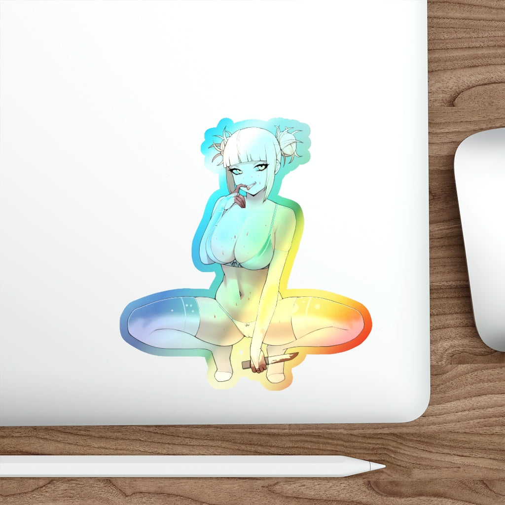Sexy Himiko Toga Holographic Sticker - Ecchi Vinyl Decal