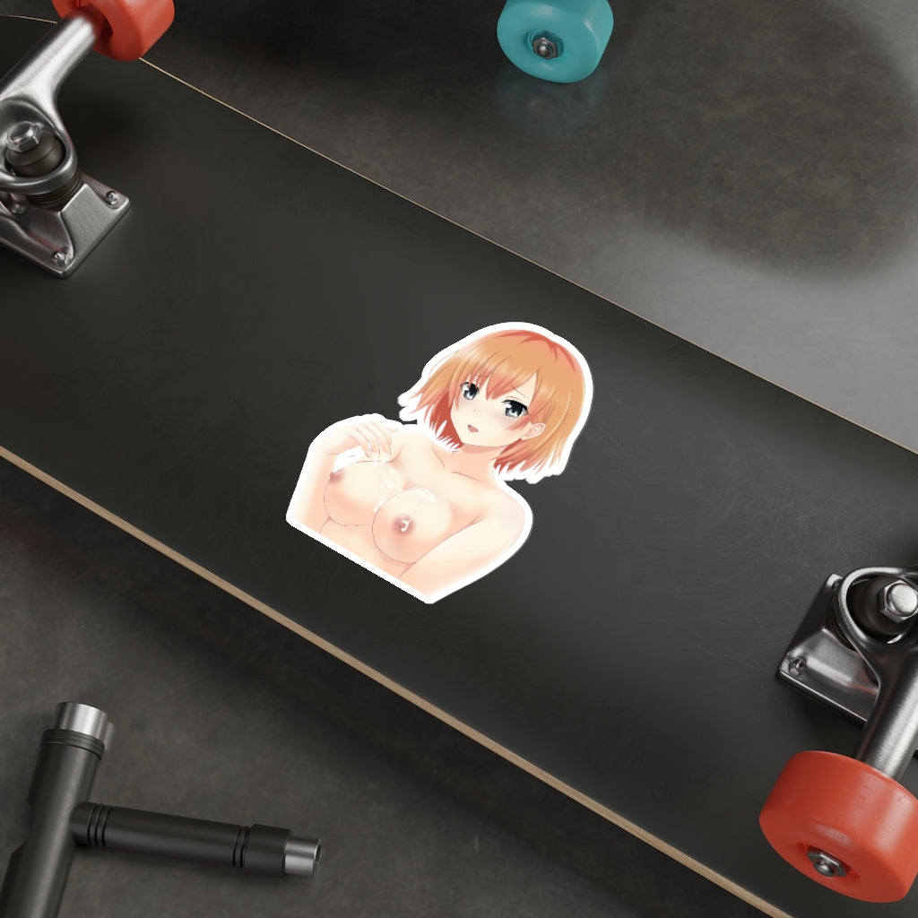 Nude Miyamori Aoi Creamed Tits Shirobako Waterproof Sticker - Ecchi Vinyl Decal
