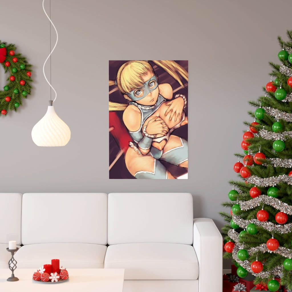 Affiche Rainbow Mika Street Fighter - Affiche verticale mate de qualité supérieure obscène - Art mural pour adulte