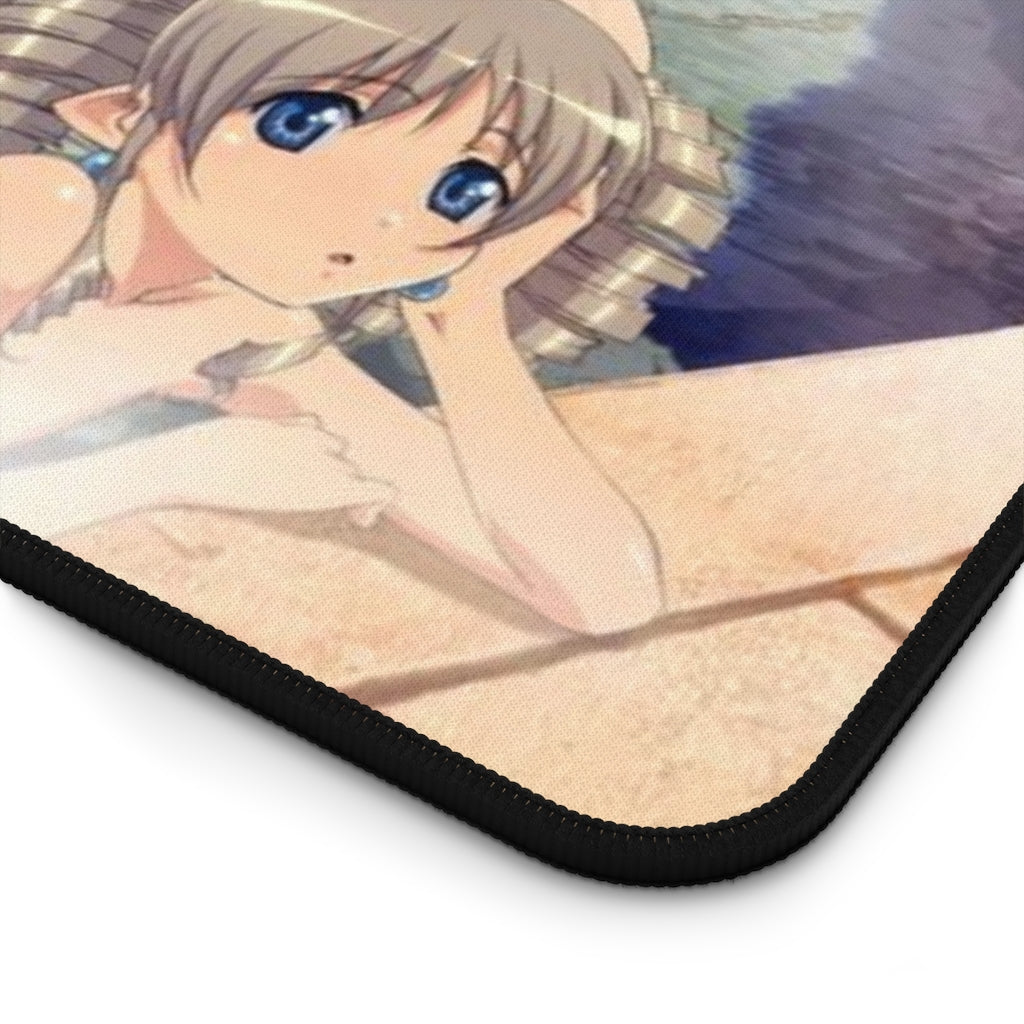 Nude Queen's Blade Waifus Onsen Bath Desk Mat - Lewd Mousepad - Anime Girl Playmat