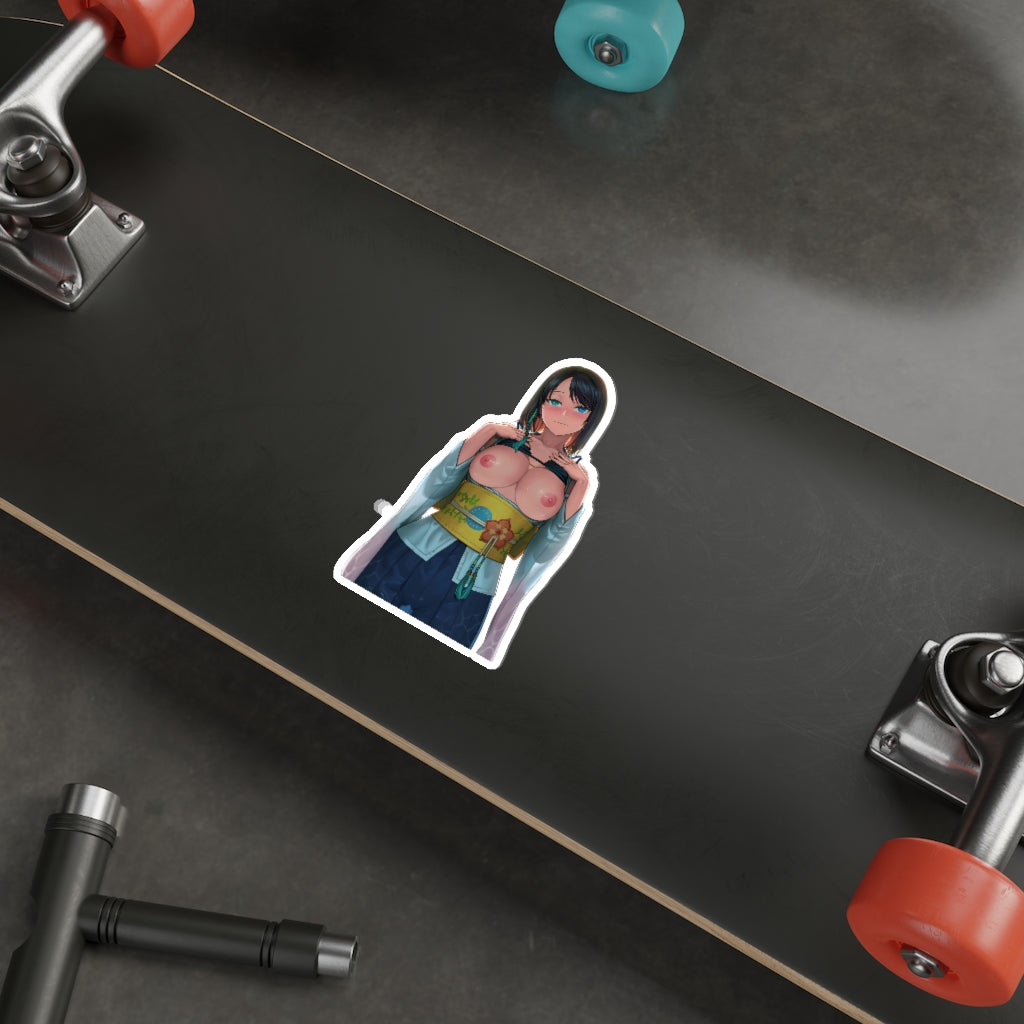 Final Fantasy 10 Topless Yuna Waterproof Sticker - Ecchi Vinyl Decal