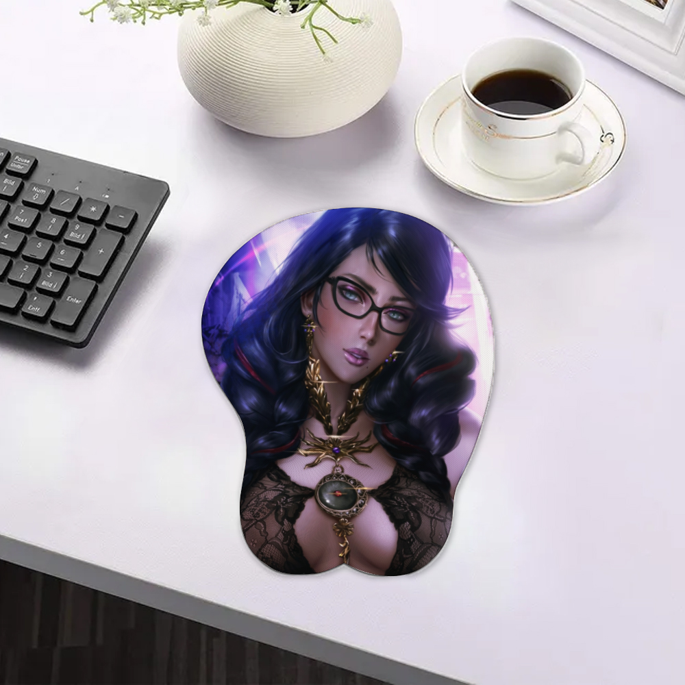 Anime 3D Boobs mousepad with Wrist Rest | Sexy Oppai Mouse pad for PC | Oppai mousepad with wrist support