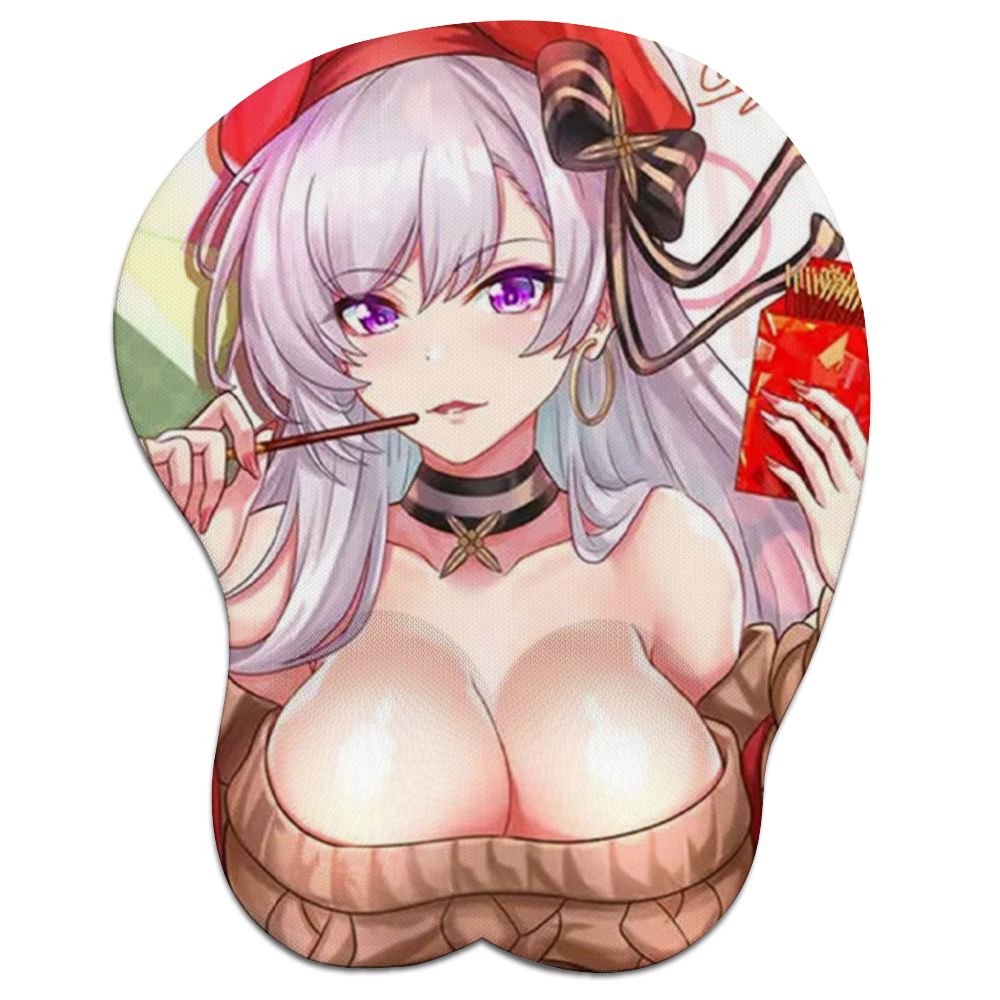 Anime 3D Boobs mousepad with Wrist Rest | Sexy Oppai Mouse pad for PC –  K-Minded