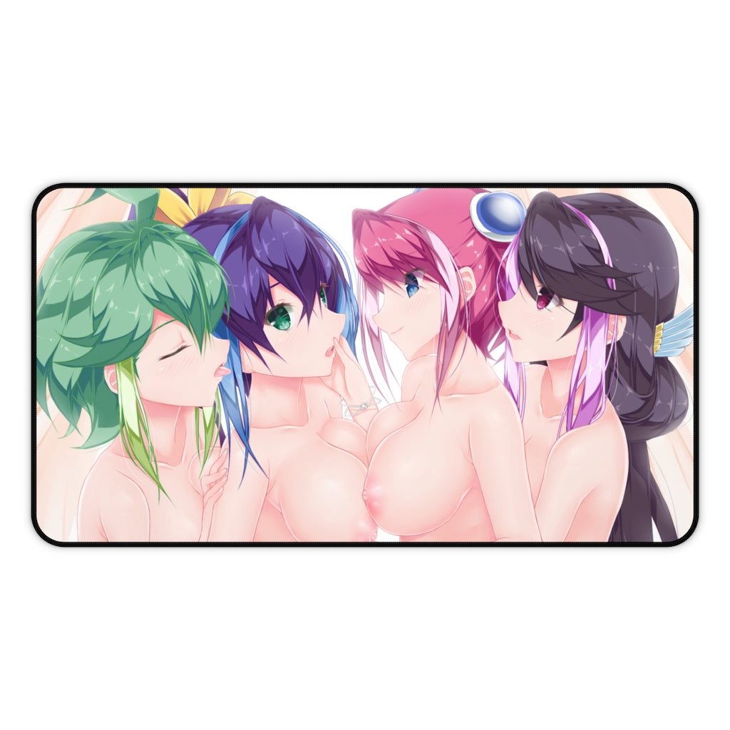 yugioh lewd cards Nude Tits Sexy Bracelet Girls Waifus Yugioh Desk Mat - Lewd Mousepad