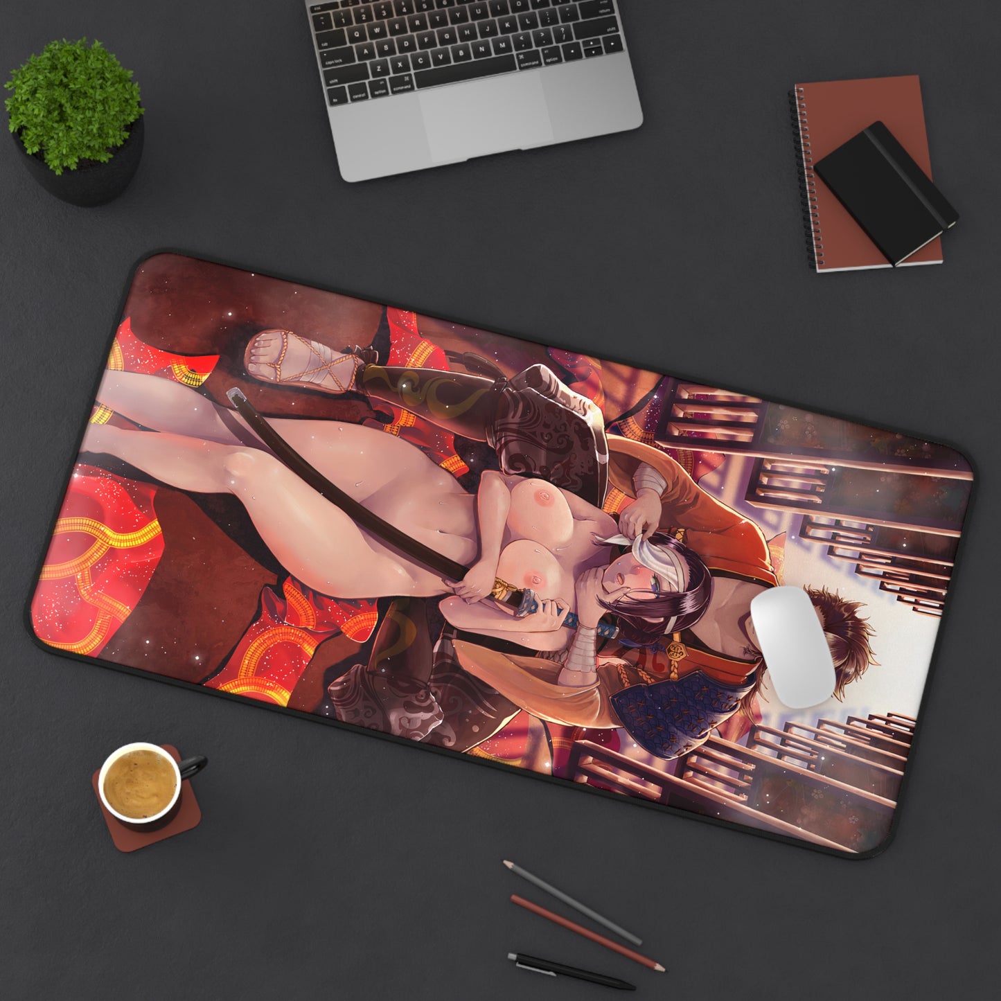 Touken Ranbu Mutsunokami Yoshiyuki Sexy Female Nude Saniwa Desk Mat - Non Slip Mousepad