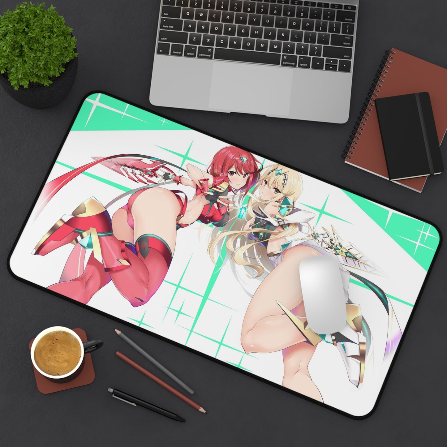 Xenoblade Waifus Mousepad - Large Desk Mat - Ecchi Mouse Pad