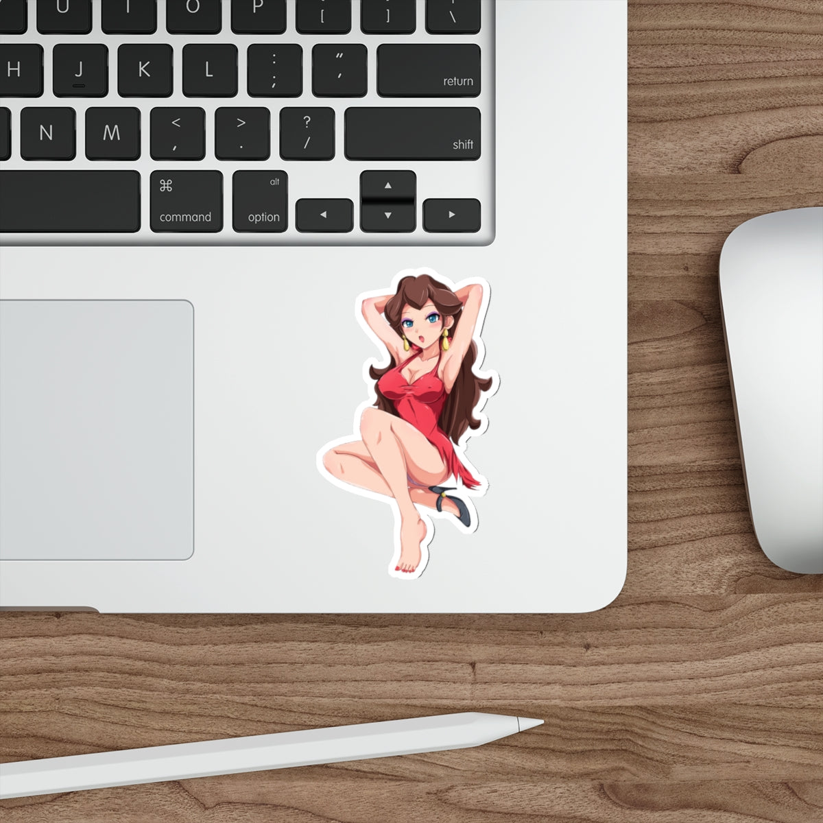 Sexy Pauline Super Mario Waifu Waterproof Sticker - Ecchi Vinyl Decal