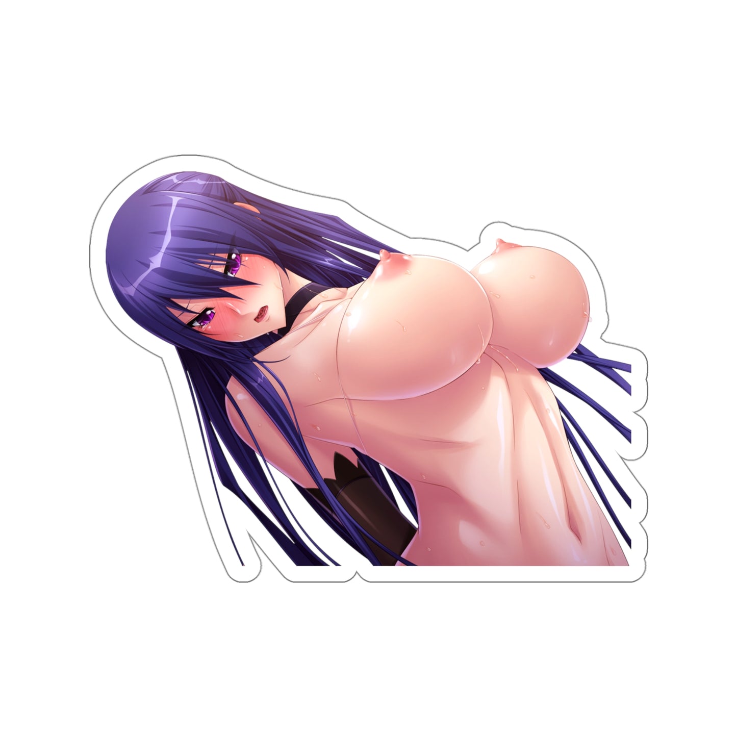 Taimanin Yukikaze - Akiyama Rinko Nude Tits Ecchi Vinyl Decal Waterproof Sticker - Ecchi Vinyl Decal