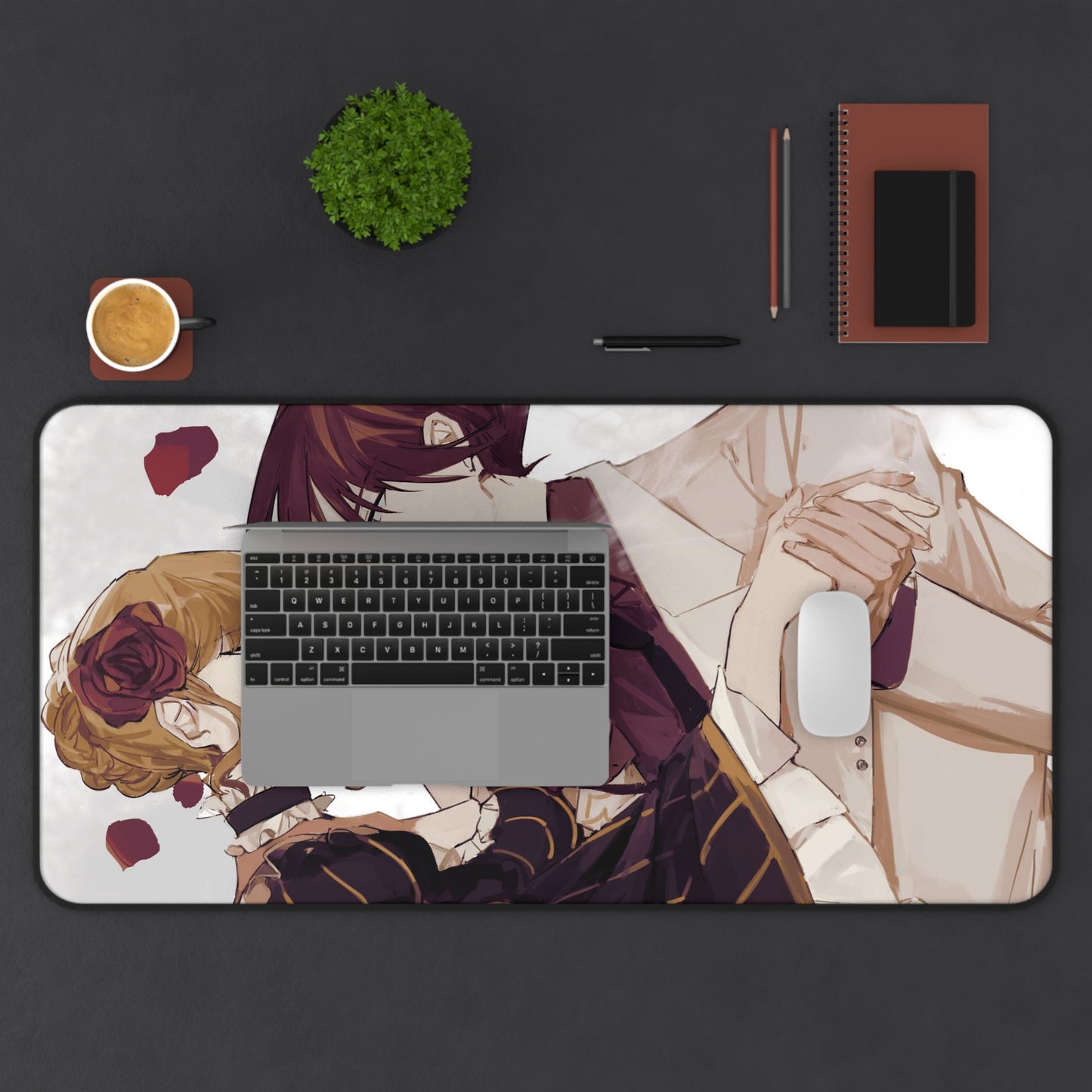 Umineko When They Cry Desk Mat - Beatrice and Battler Ushiromiya Gaming Mousepad - Non Slip Visual Novel Dojin Playmat