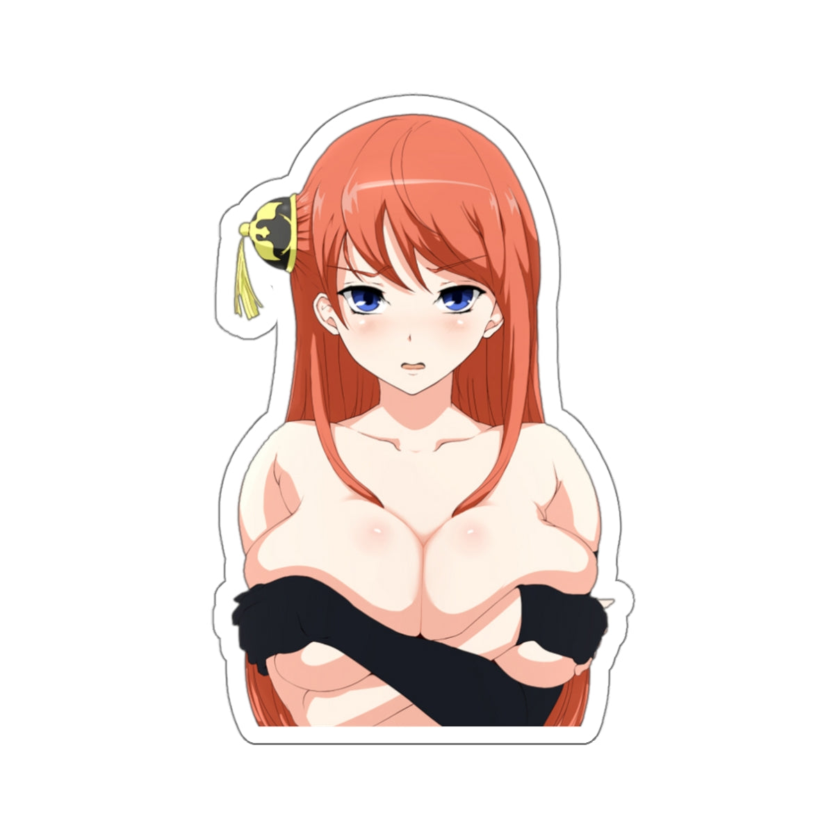 Autocollant imperméable Gintama Kagura - Autocollant en vinyle de qualité supérieure Ecchi Waifu Big Boobs - Autocollant pour voiture Gin Tama