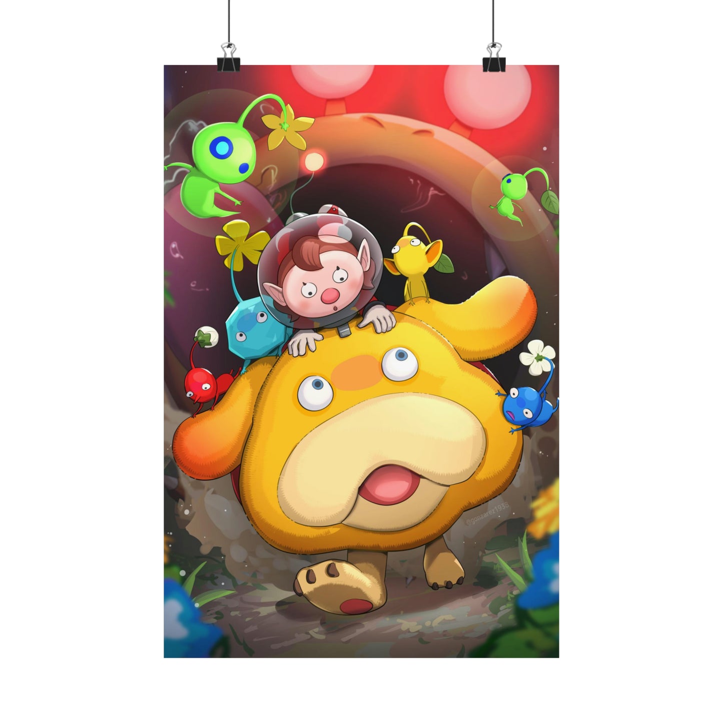 Pikmin Poster - Gaming Decor Wall Art - Premium Matte Vertical Poster