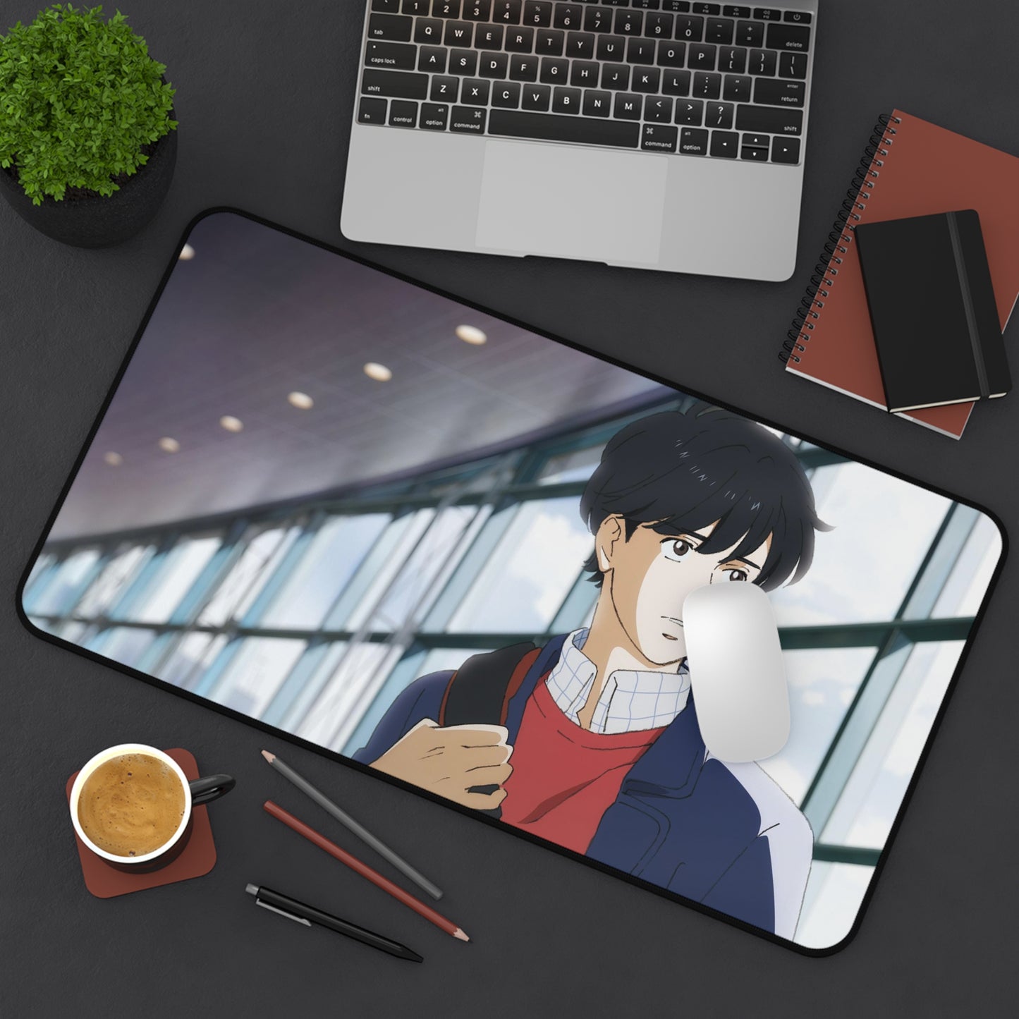 Banana Fish Eiji Okumura Desk Mat - XXL Anime Mousepad - Manga Desk Pad