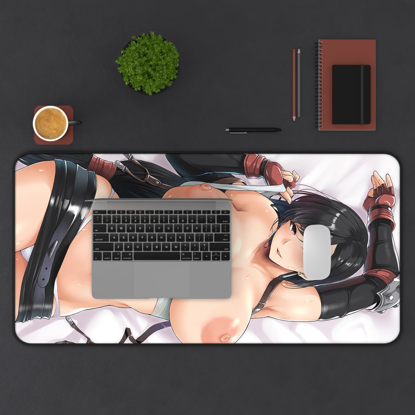 Tapis de souris sexy Final Fantasy VII - Tapis de bureau avec seins nus de Tifa - Tapis de jeu Ecchi