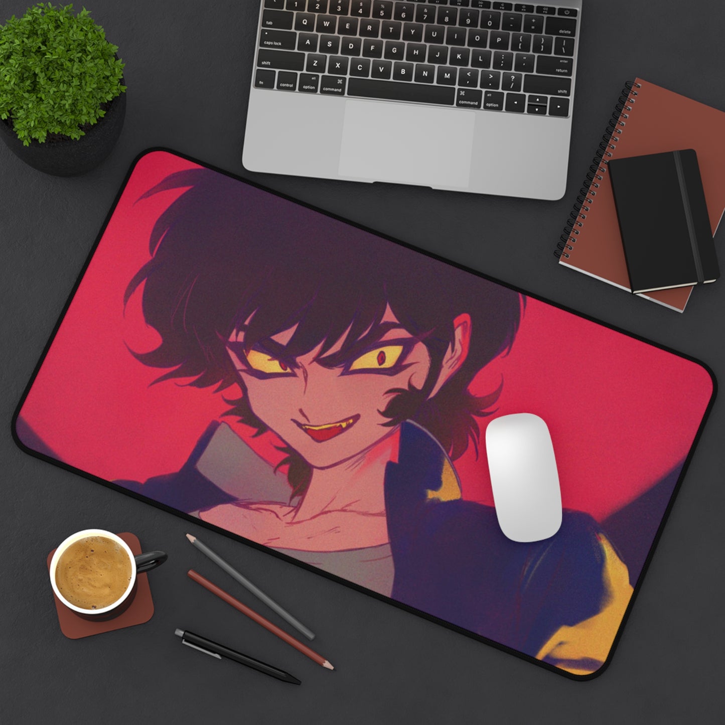 Devilman Crybaby Desk Mat - Akira Fudo XXL Anime Mousepad - Manga Desk Pad