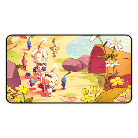 Pikmin Desk Mat - Kawaii XXL Gaming Mousepad - Non Slip Gamer Playmat