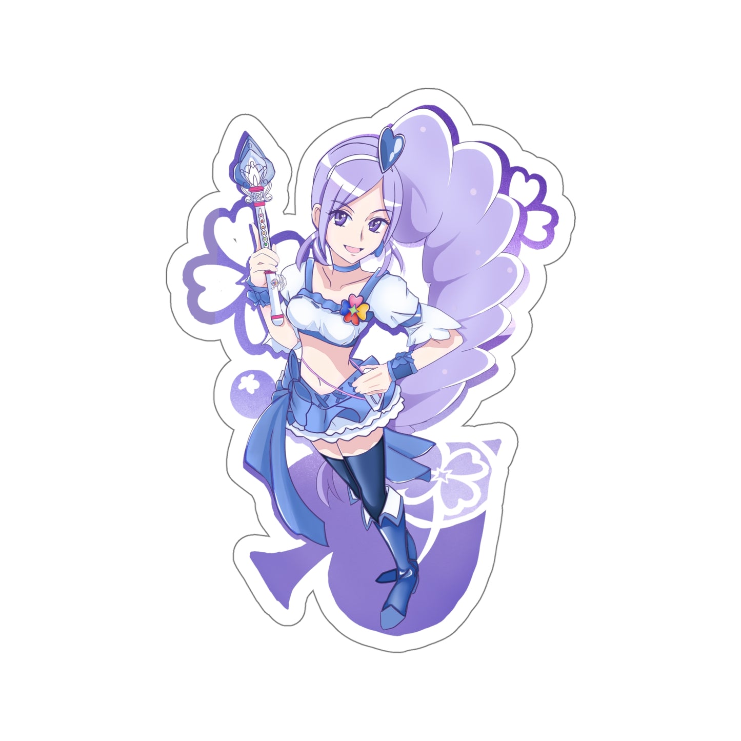 Pretty Cure Waterproof Sticker - Aono Miki Cure Berry Anime Vinyl Decal