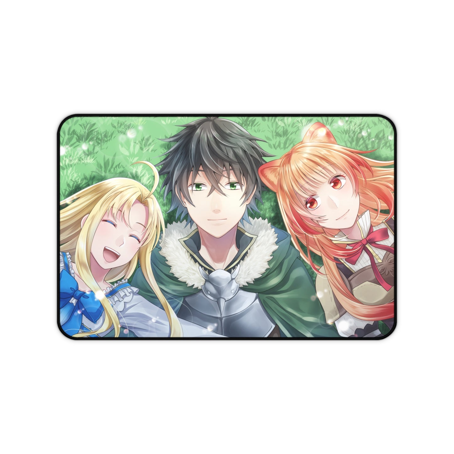 The Rising of the Shield Hero Desk Mat - Firo Iwatani and Raphtalia Anime Mousepad - Non Slip Manga Playmat