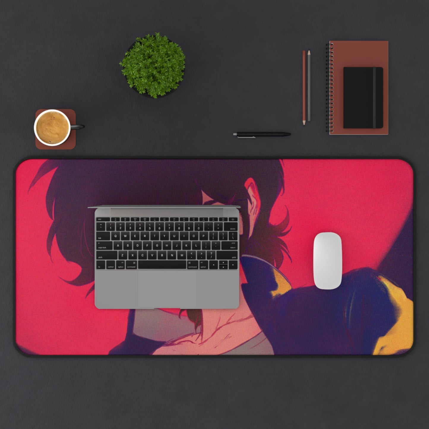 Devilman Crybaby Desk Mat - Akira Fudo XXL Anime Mousepad - Manga Desk Pad