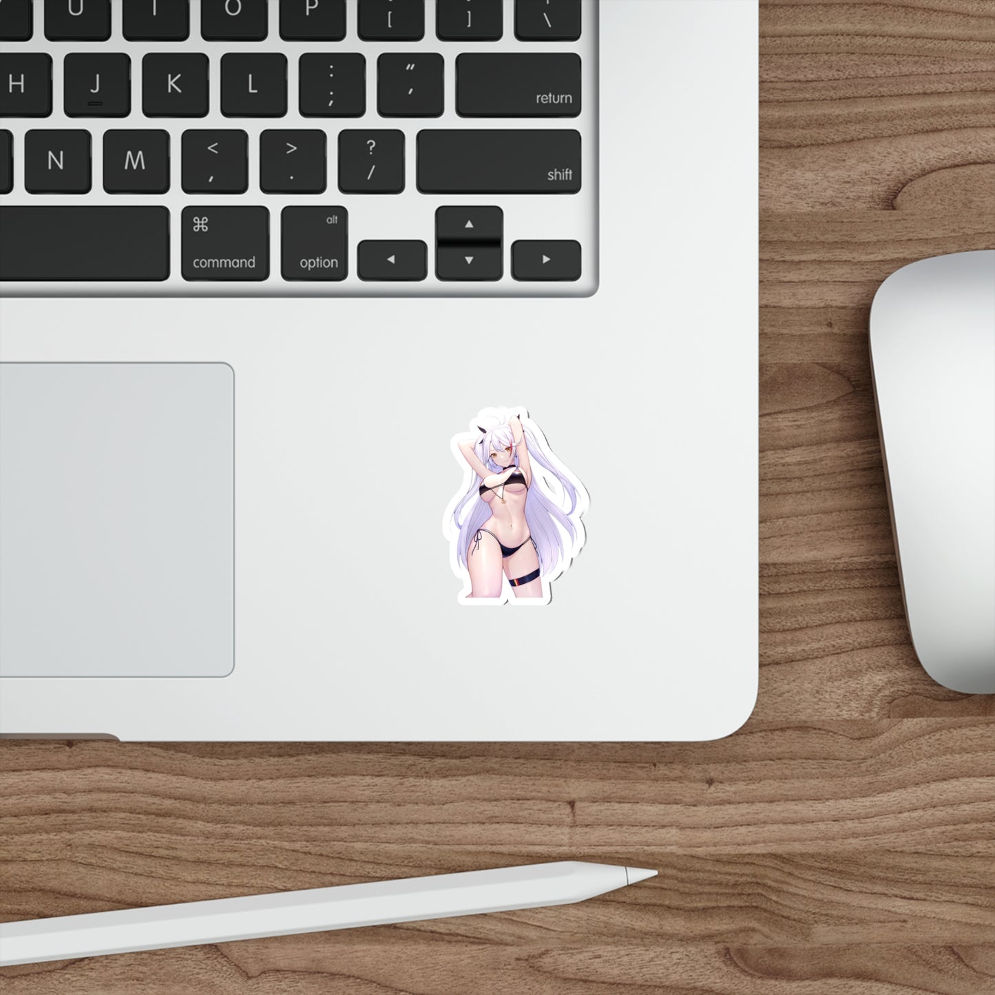 Azur Lane Waterproof Sticker - Sexy Bikini Prinz Eugen Gaming Vinyl Decal - Anime Waifu Car Decal - Laptop Sticker