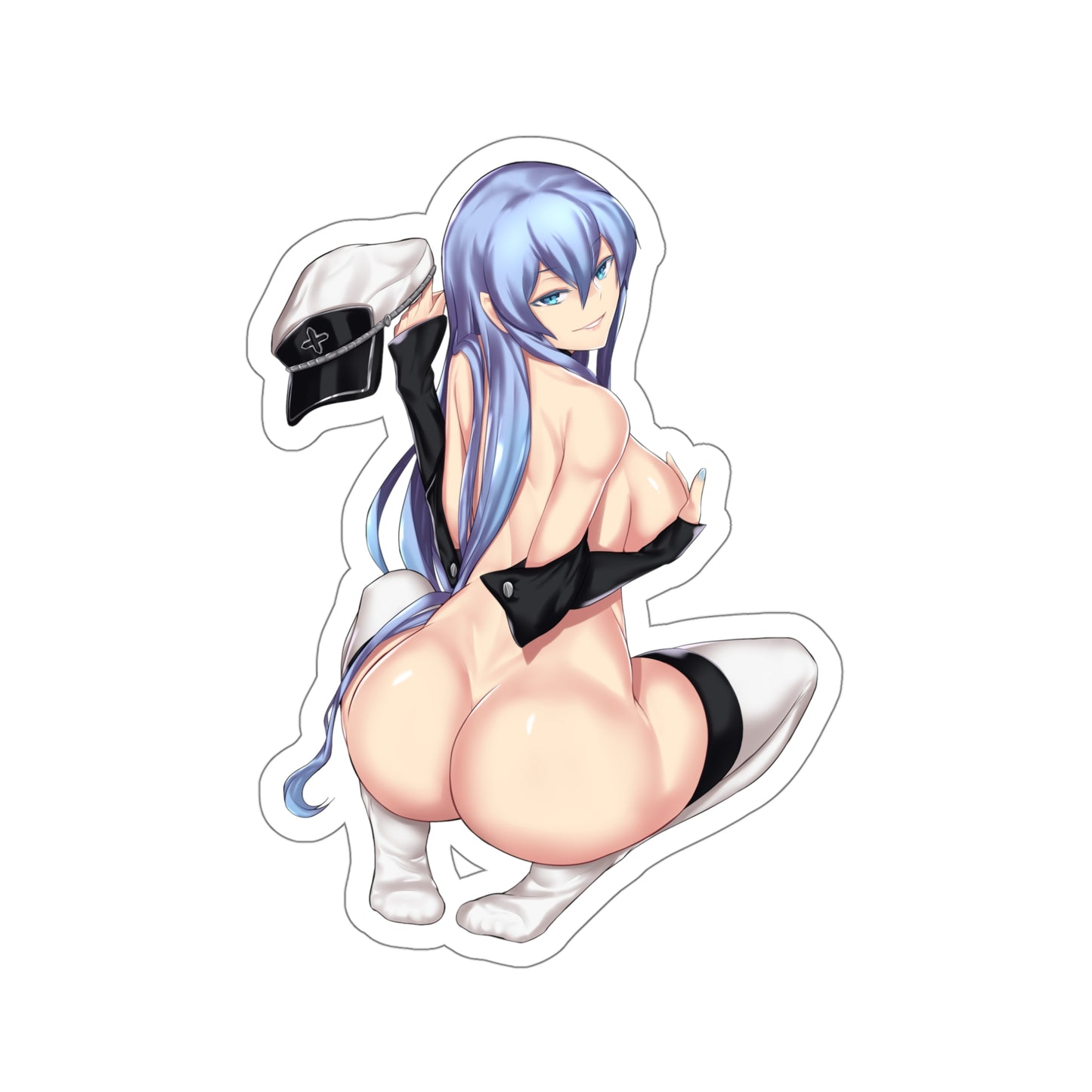 Akame Ga Kill Nude Esdeath Waterproof Sticker - Ecchi Vinyl Decal