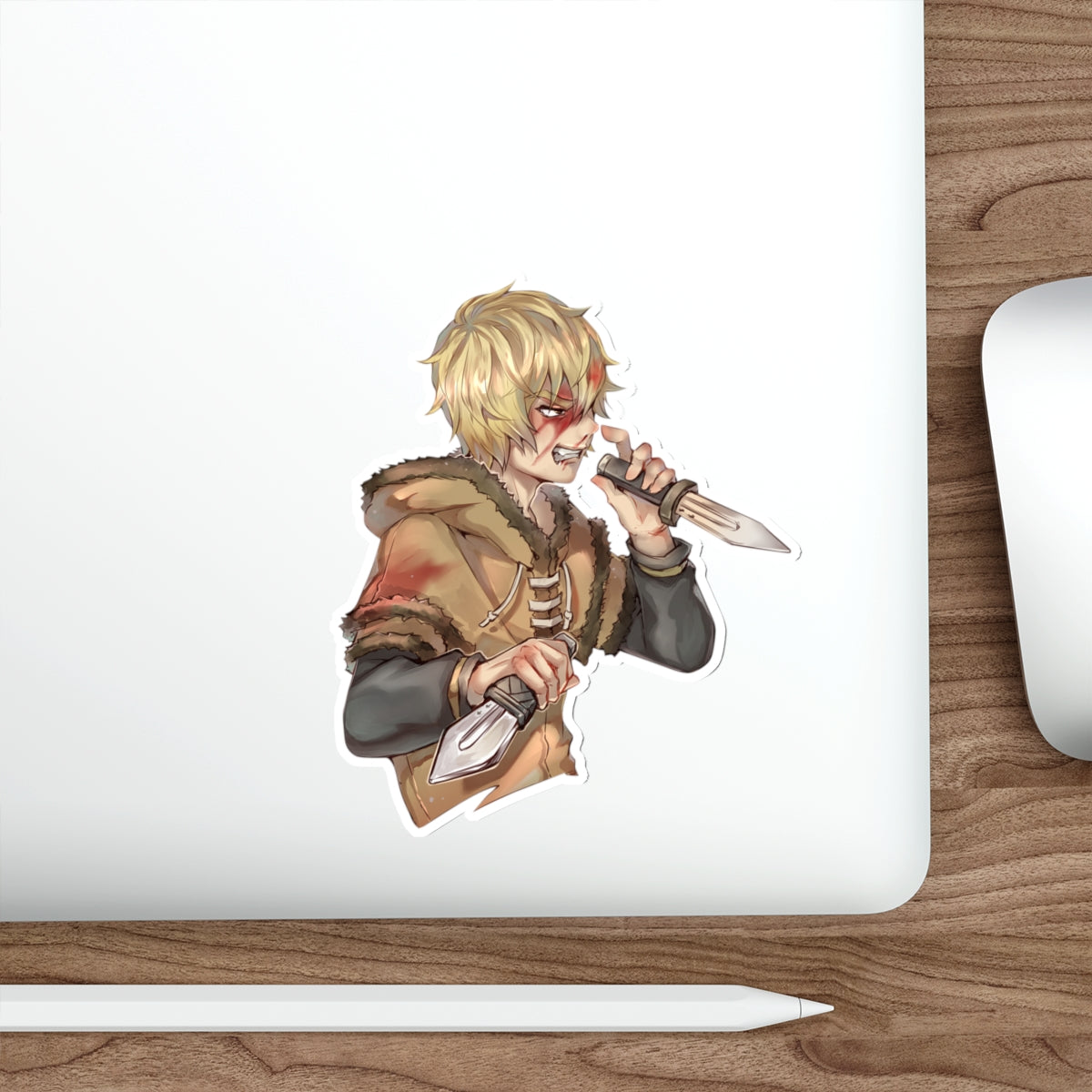 Autocollant Vinland Saga - Autocollant en vinyle Anime Thorfinn Fighter - Autocollant de voiture étanche - Autocollant pour ordinateur portable - Autocollant Manga