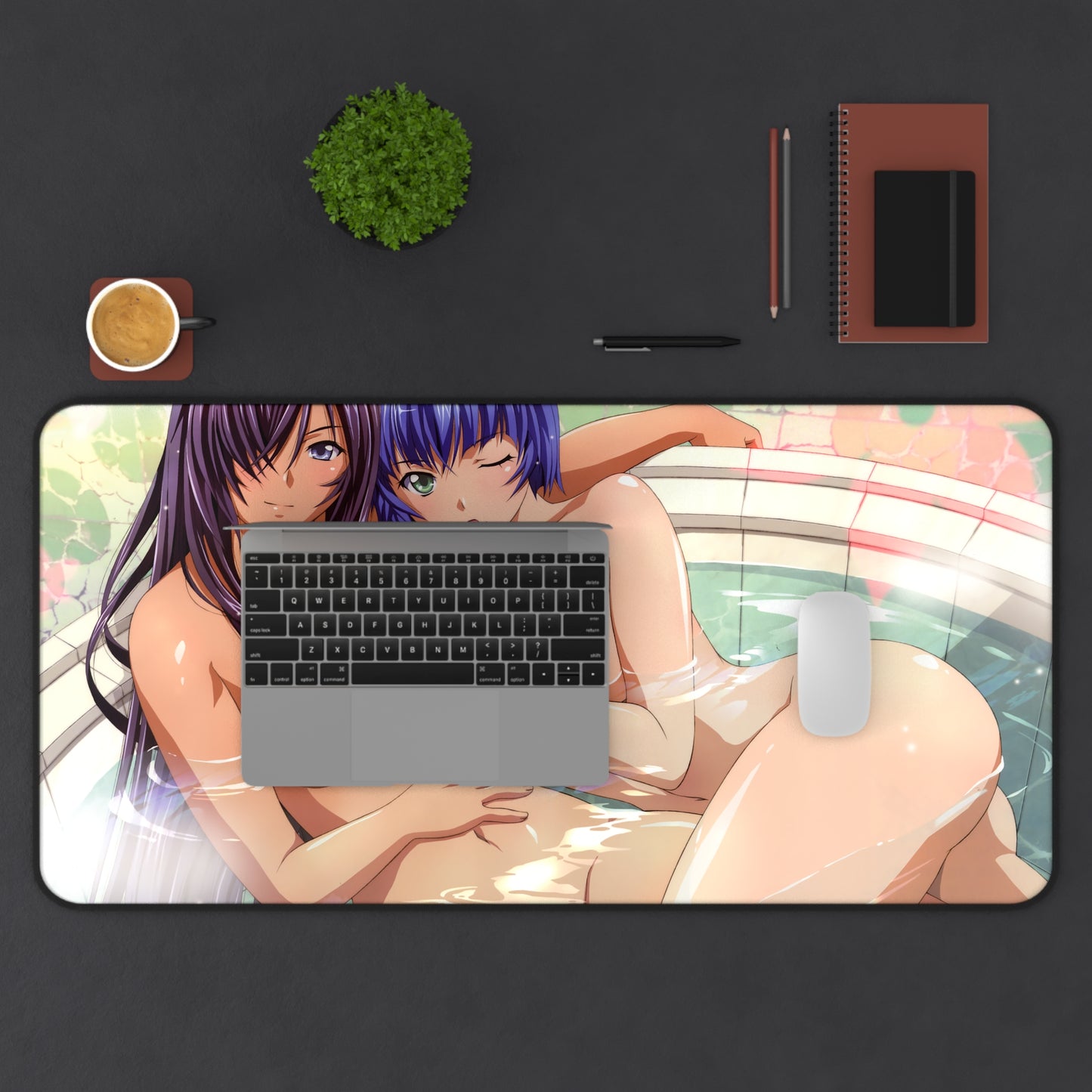 Ikkitousen Sexy Mousepad - Nude Kanu Unchou And Lu Meng Desk Mat - Ecchi Playmat