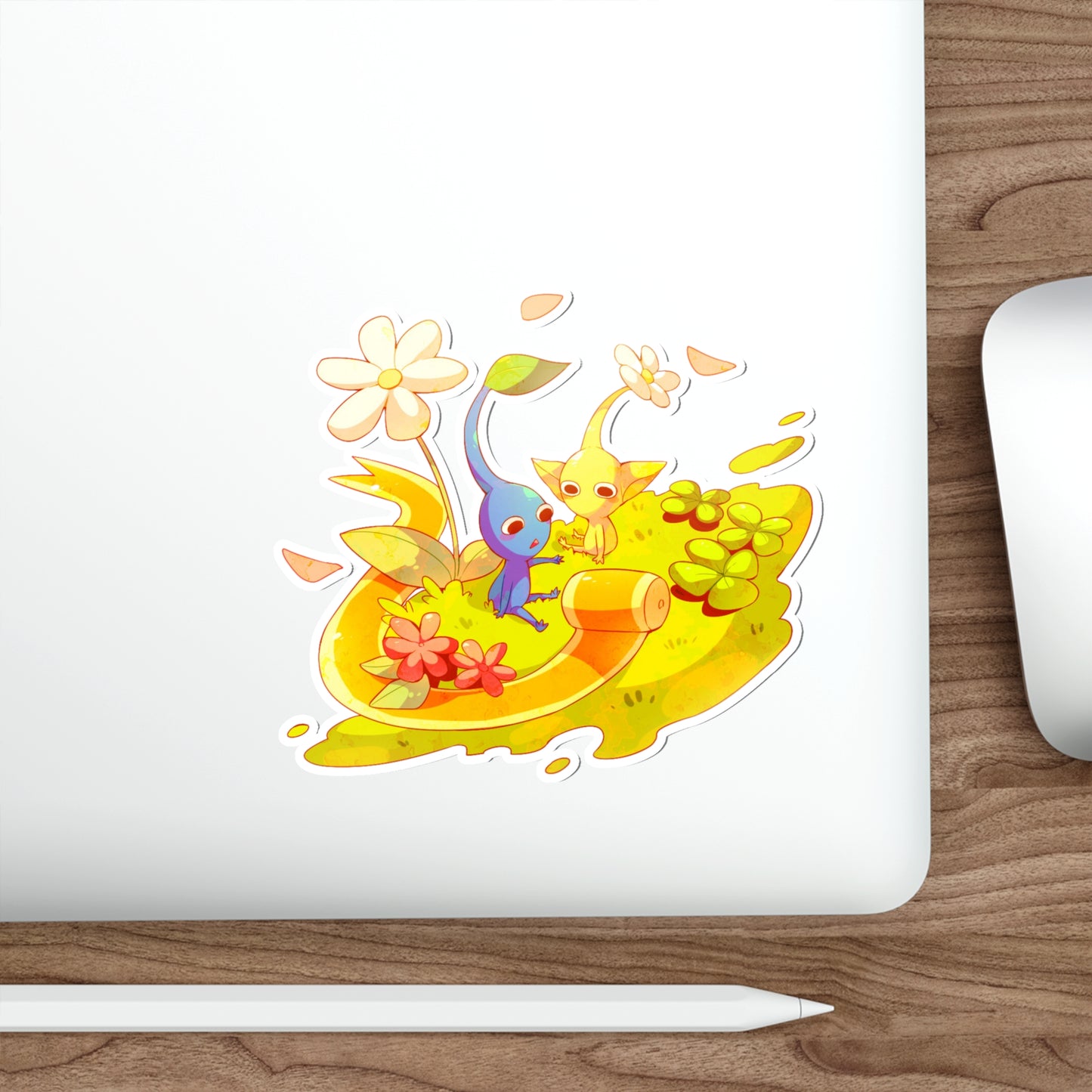 Pikmin Waterproof Sticker - Kawaii Vinyl Decal - Gaming Car Decal - Laptop Sticker - Slap Decal