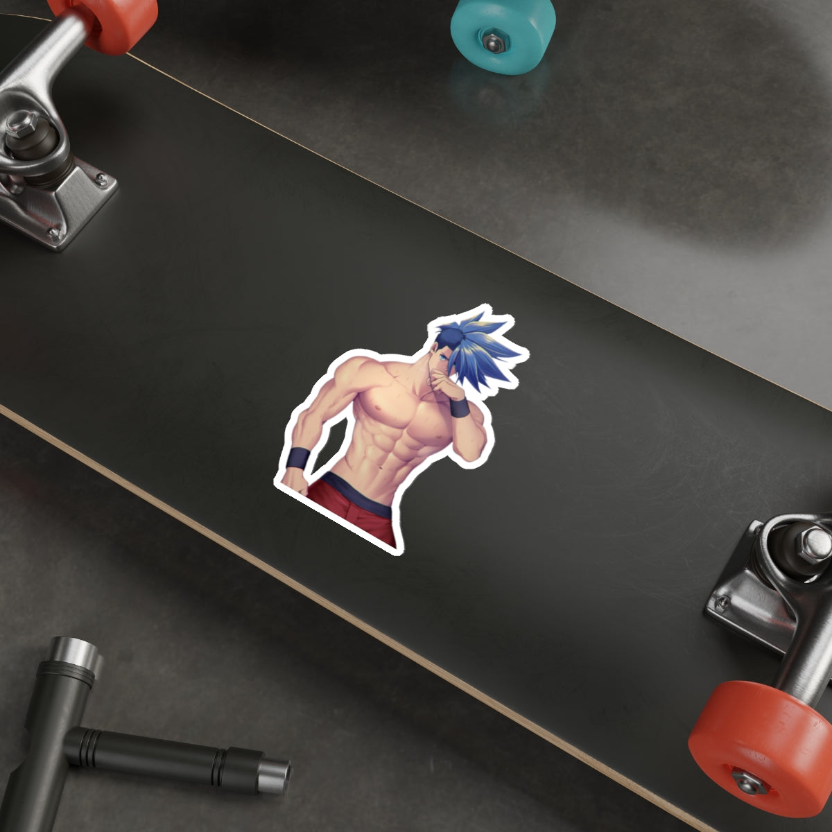 Autocollant imperméable Promare - Autocollant en vinyle Anime Galo Husbando - Autocollant pour pare-chocs de voiture - Autocollant pour ordinateur portable