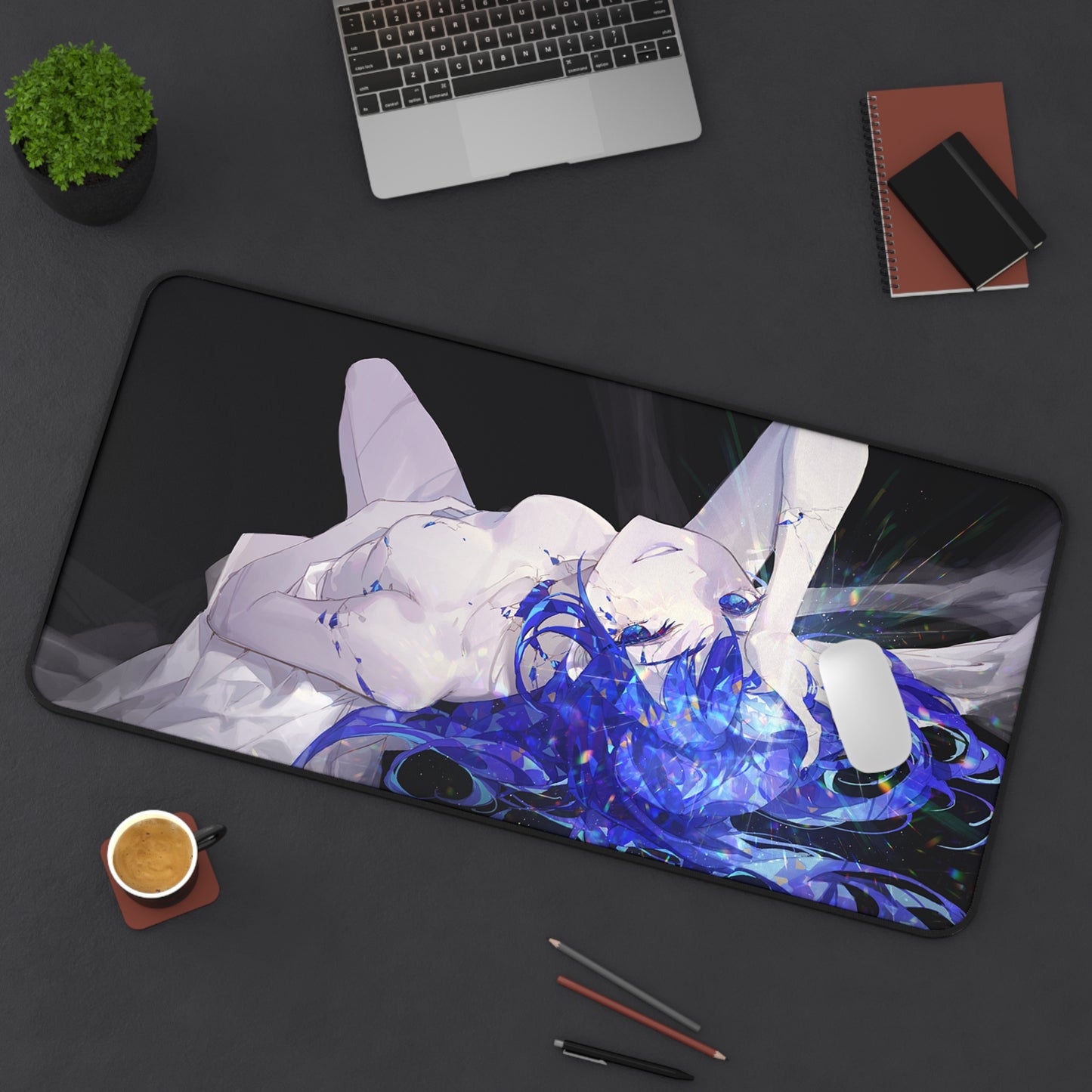 Land of the Lustrous Anime Desk Mat - Phosphophyllite Houseki no Kuni Ecchi Mousepad - Non Slip Playmat