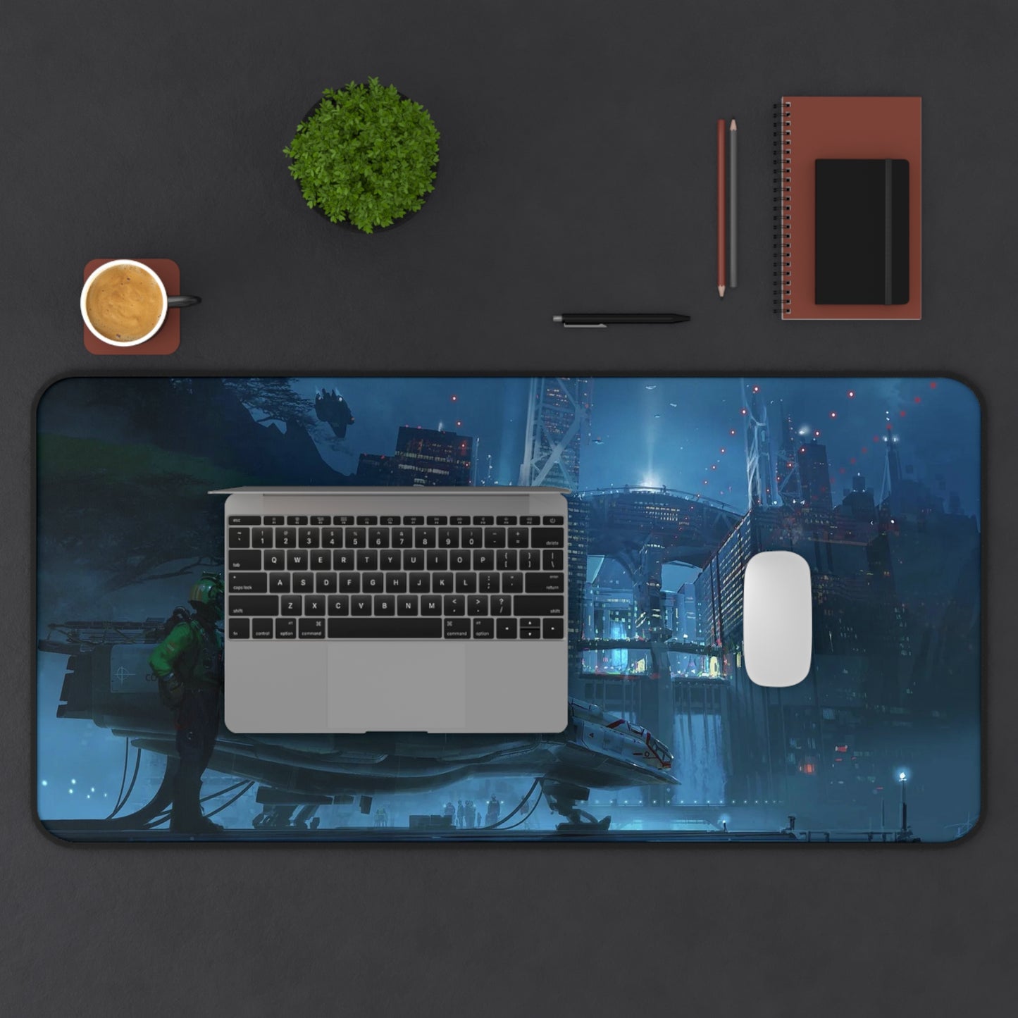 Starfield Mousepad - Bay Concept Art  - XXL Gaming Desk Mat - Non Slip Gamer Playmat