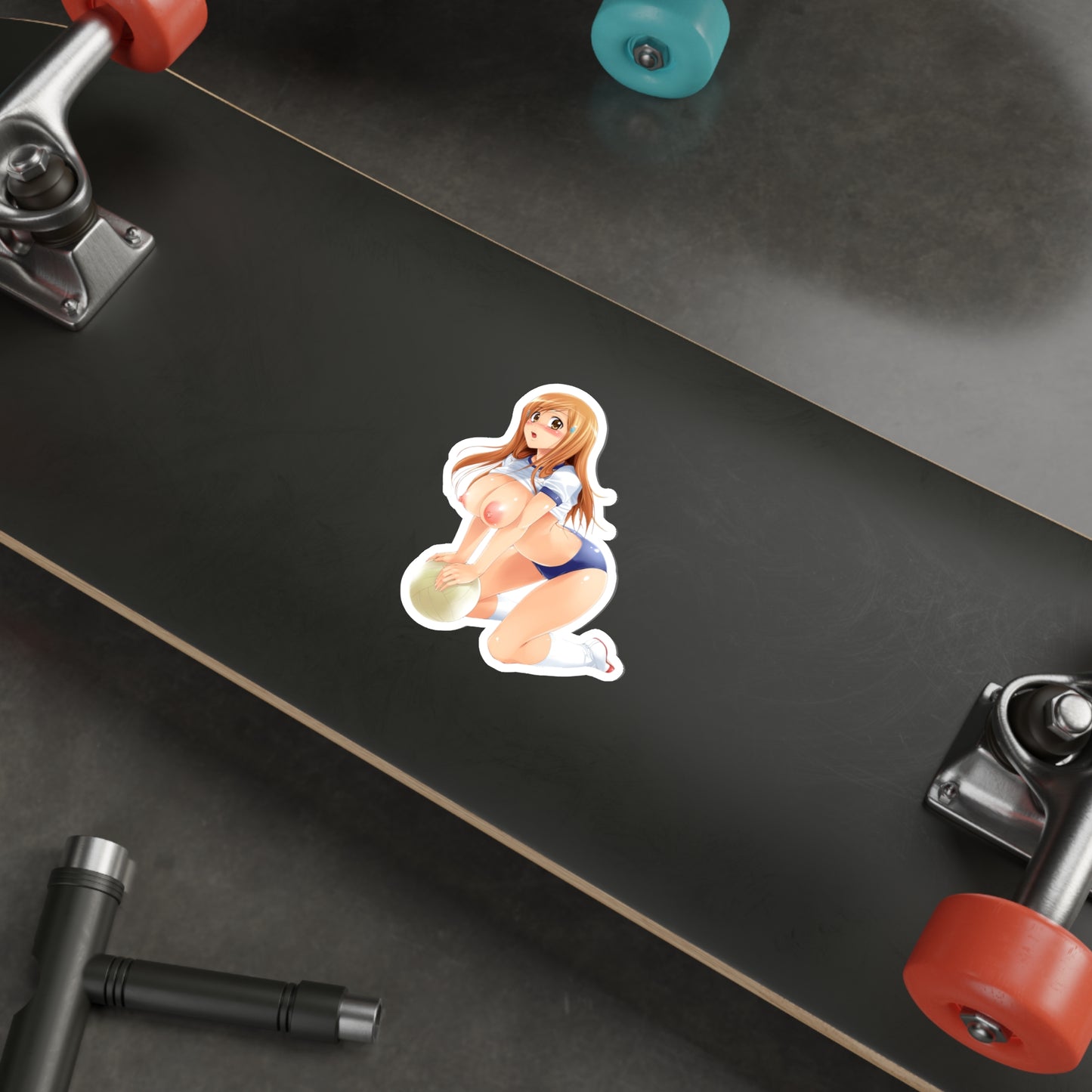 Bleach Anime Orihime Nude Boobs Gym Uniform Waterproof Sticker - Ecchi Vinyl Decal