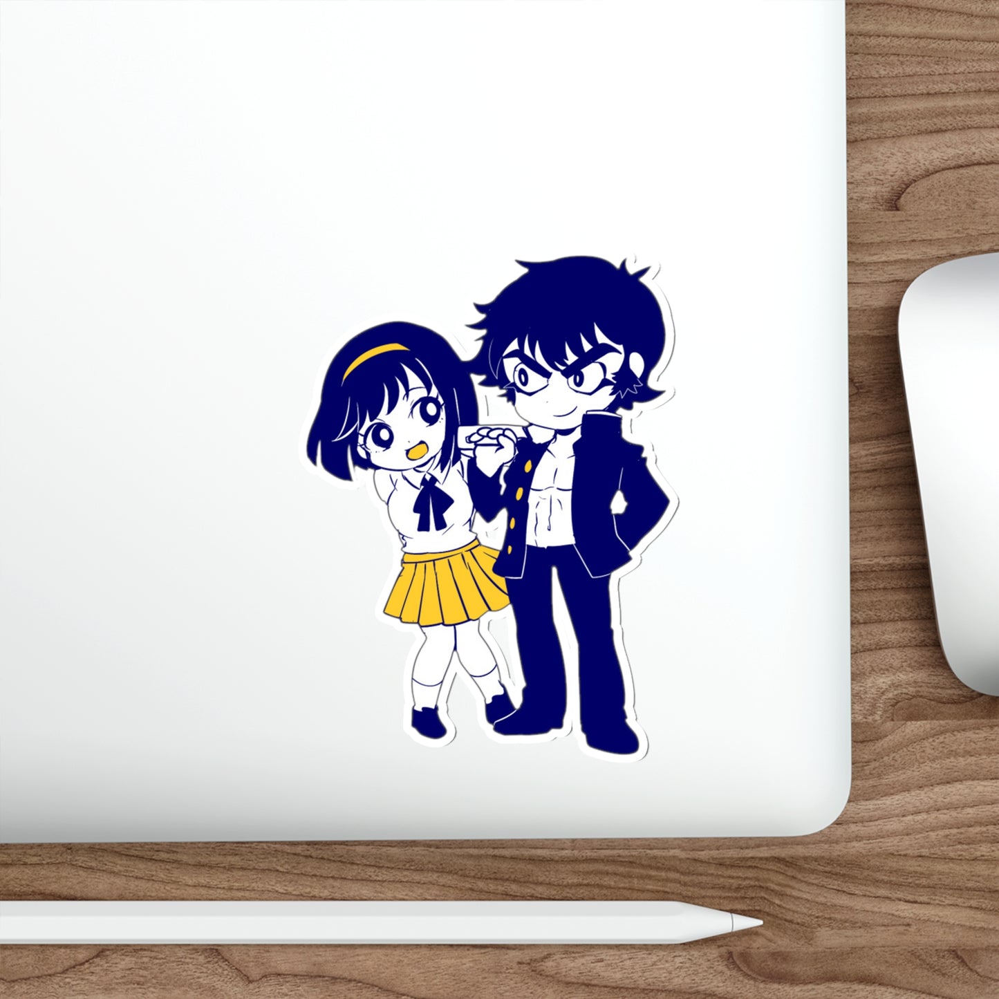 Devilman Crybaby Waterproof Sticker - Chibi Akira and Miki Manga Premium Vinyl Decal