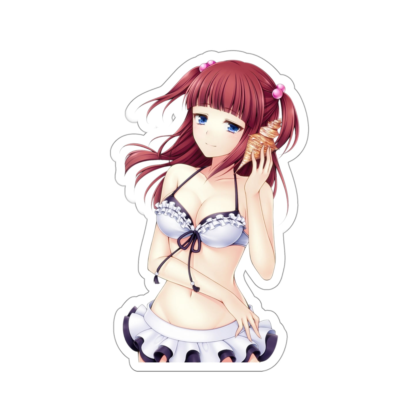 Umineko When They Cry Waterproof Sticker - Ange Ushiromiya Bikini Vinyl Decal - Sexy Visual Novel Dojin - Anime Car Decal - Laptop Sticker