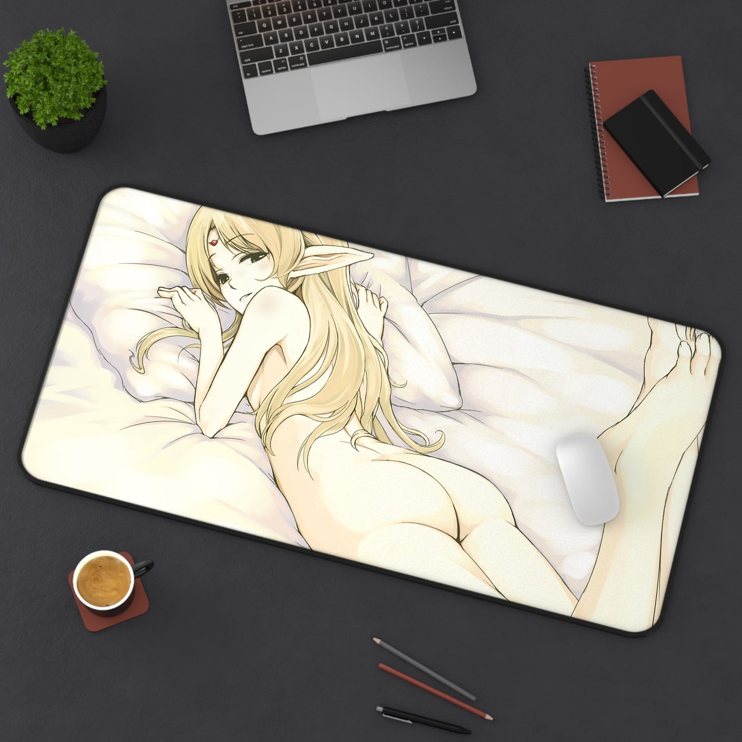 Record Of Lodoss War Ecchi Mousepad - Nude Deedlit Desk Mat - Sexy Playmat