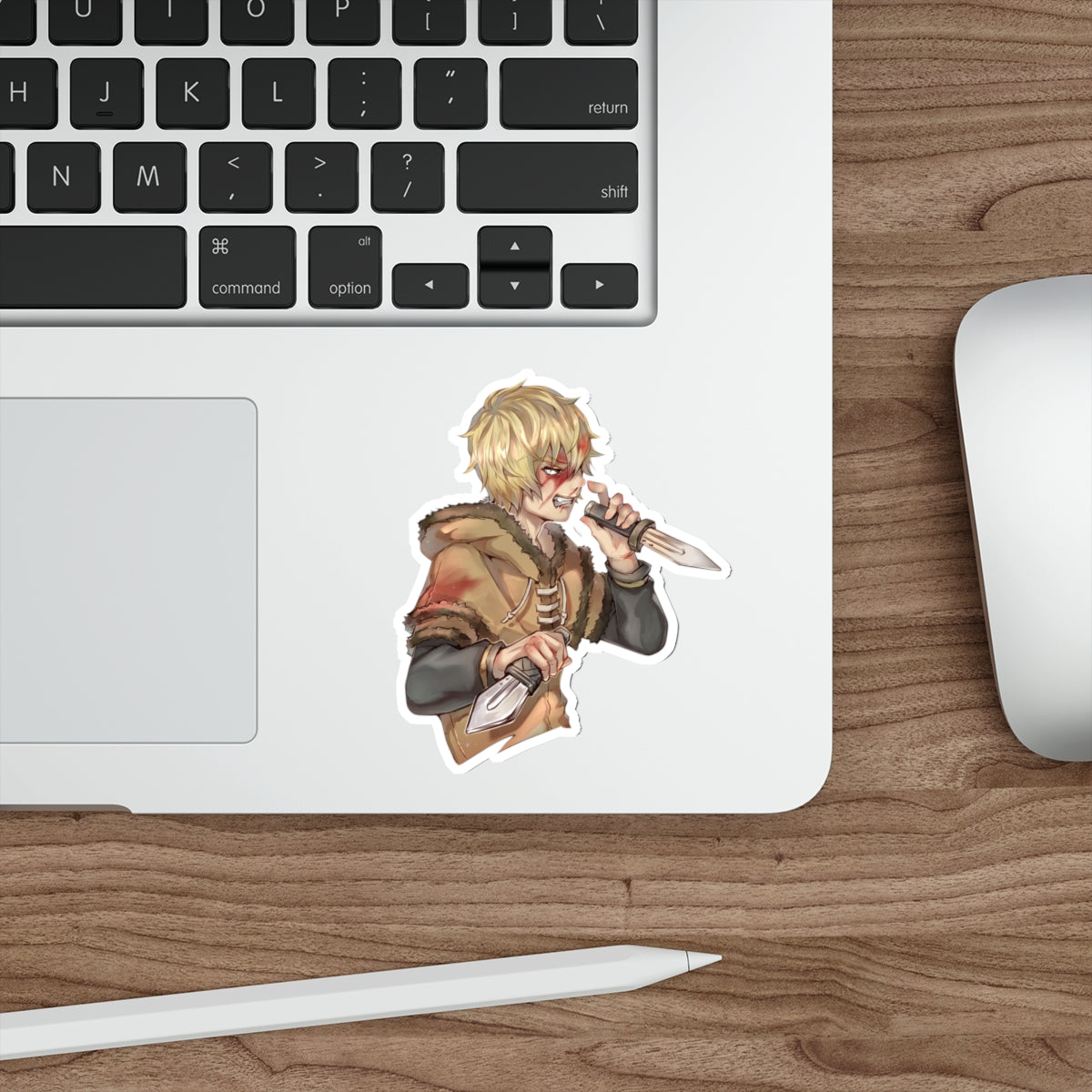 Autocollant Vinland Saga - Autocollant en vinyle Anime Thorfinn Fighter - Autocollant de voiture étanche - Autocollant pour ordinateur portable - Autocollant Manga