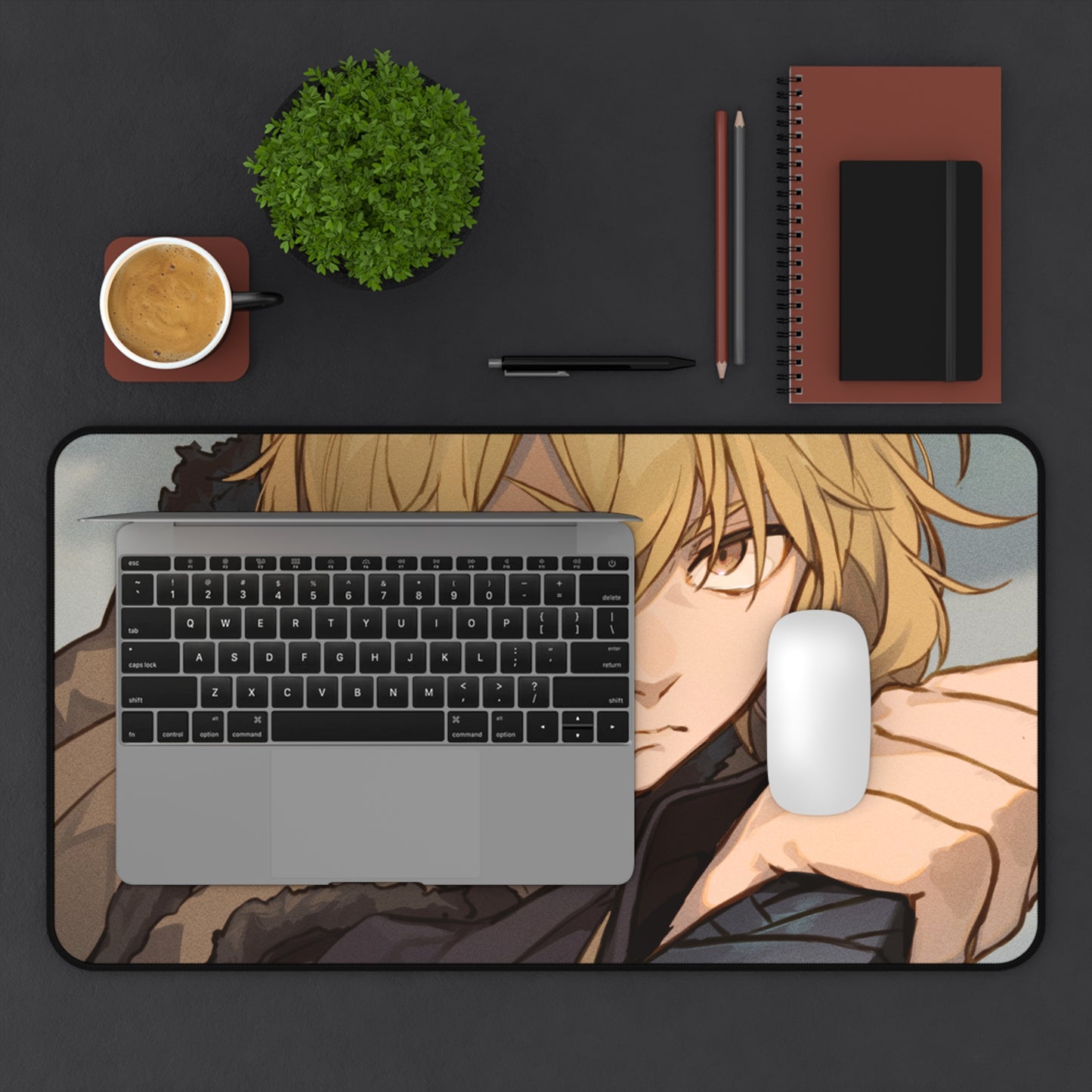 Vinland Saga Thorfinn Desk Mat - Viking Anime Mousepad - XXL Gaming Mousepad - Non Slip Manga Playmat - Norse Gift