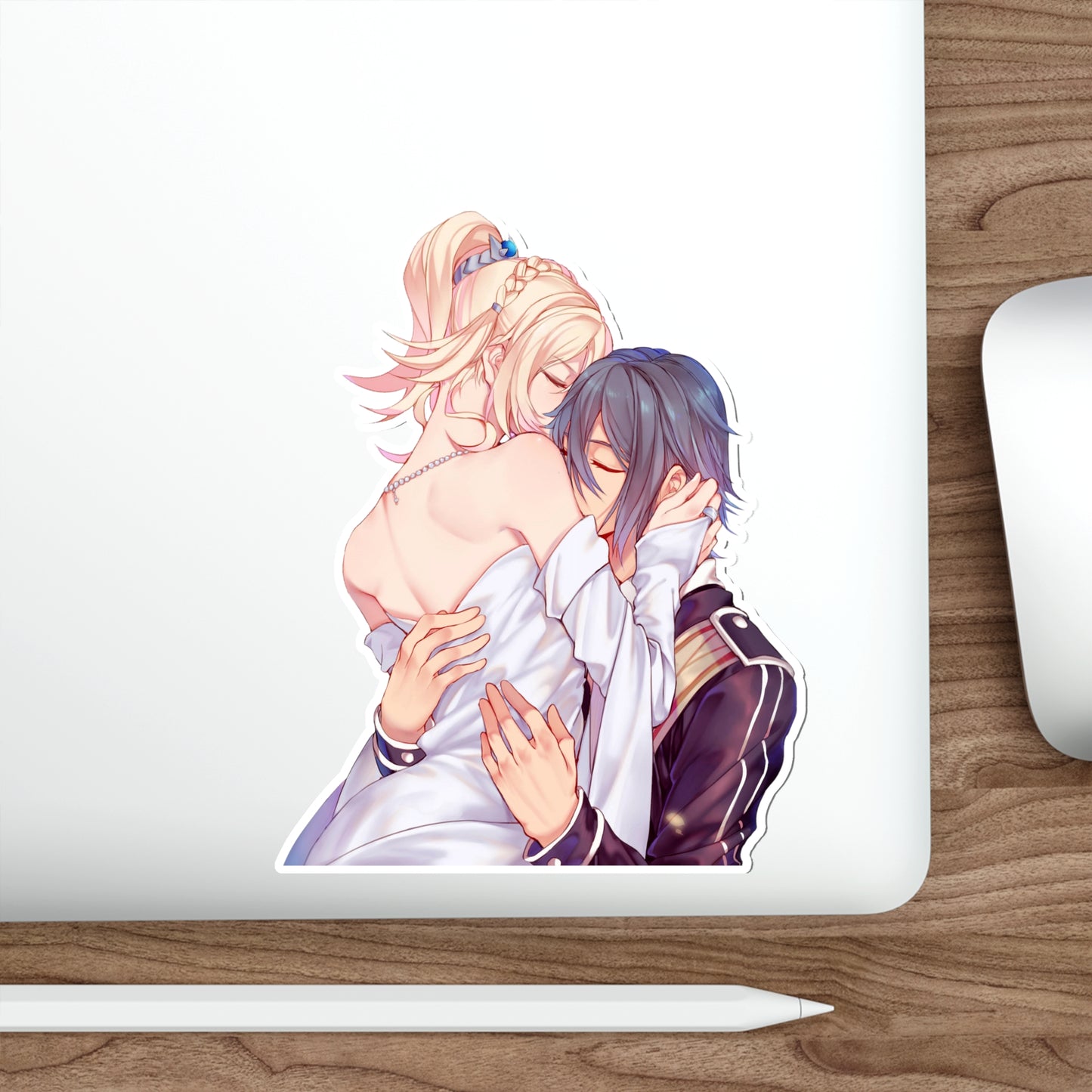 FFXV Waterproof Sticker - Lunafreya and Noctis Lovers Premium Gaming Vinyl Car Decal - Final Fantasy 15 Sticker Window Decal