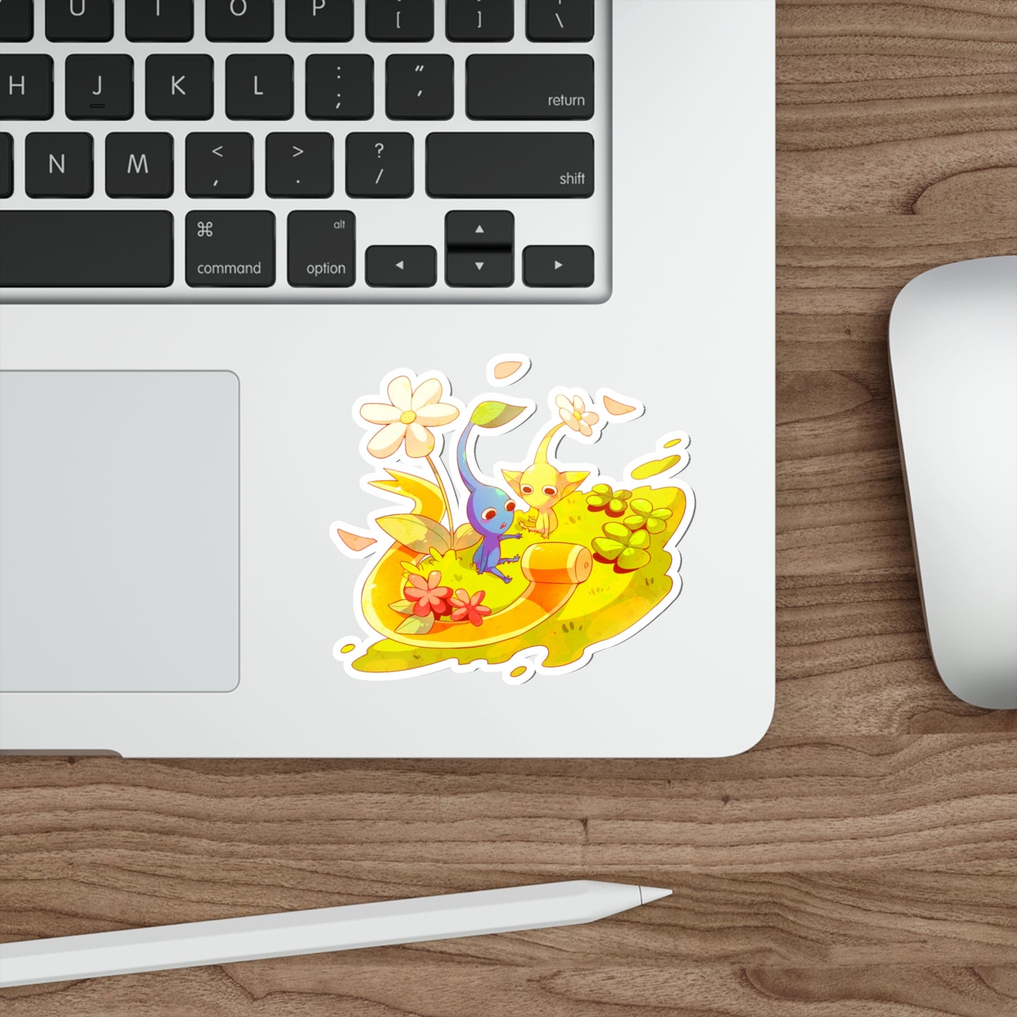 Pikmin Waterproof Sticker - Kawaii Vinyl Decal - Gaming Car Decal - Laptop Sticker - Slap Decal