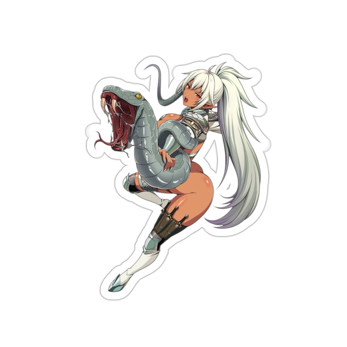 Nude Echidna Queen's Blade Waterproof Sticker - Ecchi Vinyl Decal