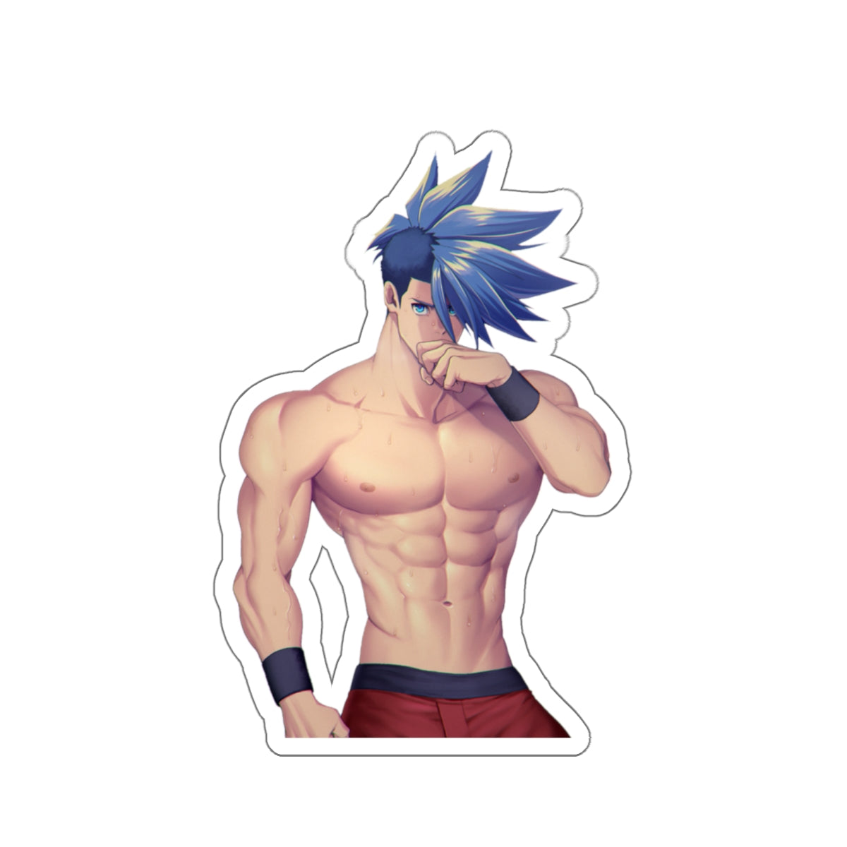 Autocollant imperméable Promare - Autocollant en vinyle Anime Galo Husbando - Autocollant pour pare-chocs de voiture - Autocollant pour ordinateur portable