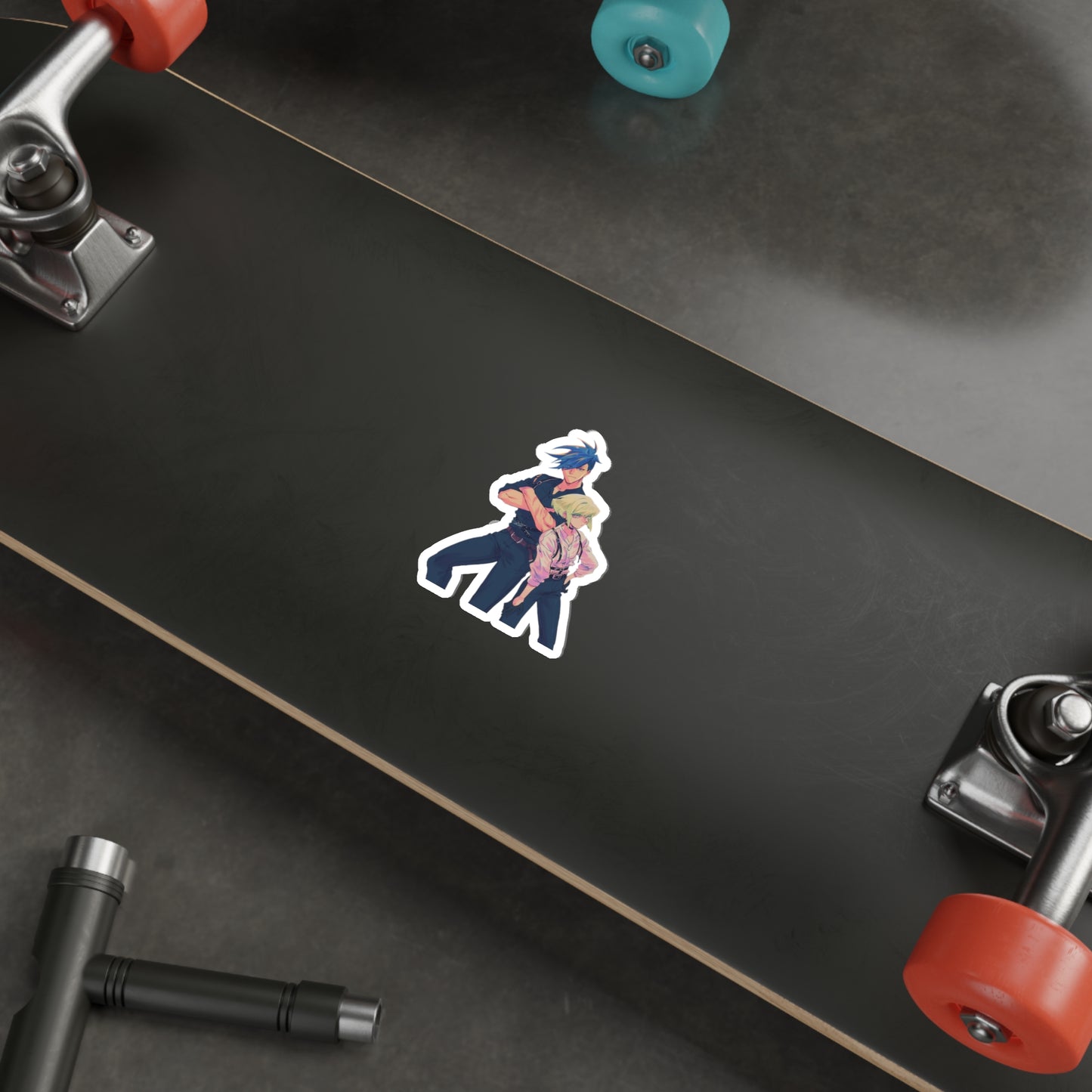 Promare Waterproof Sticker - Galo and Lio Anime Vinyl Decal - Car Bumper Sticker - Laptop Sticker